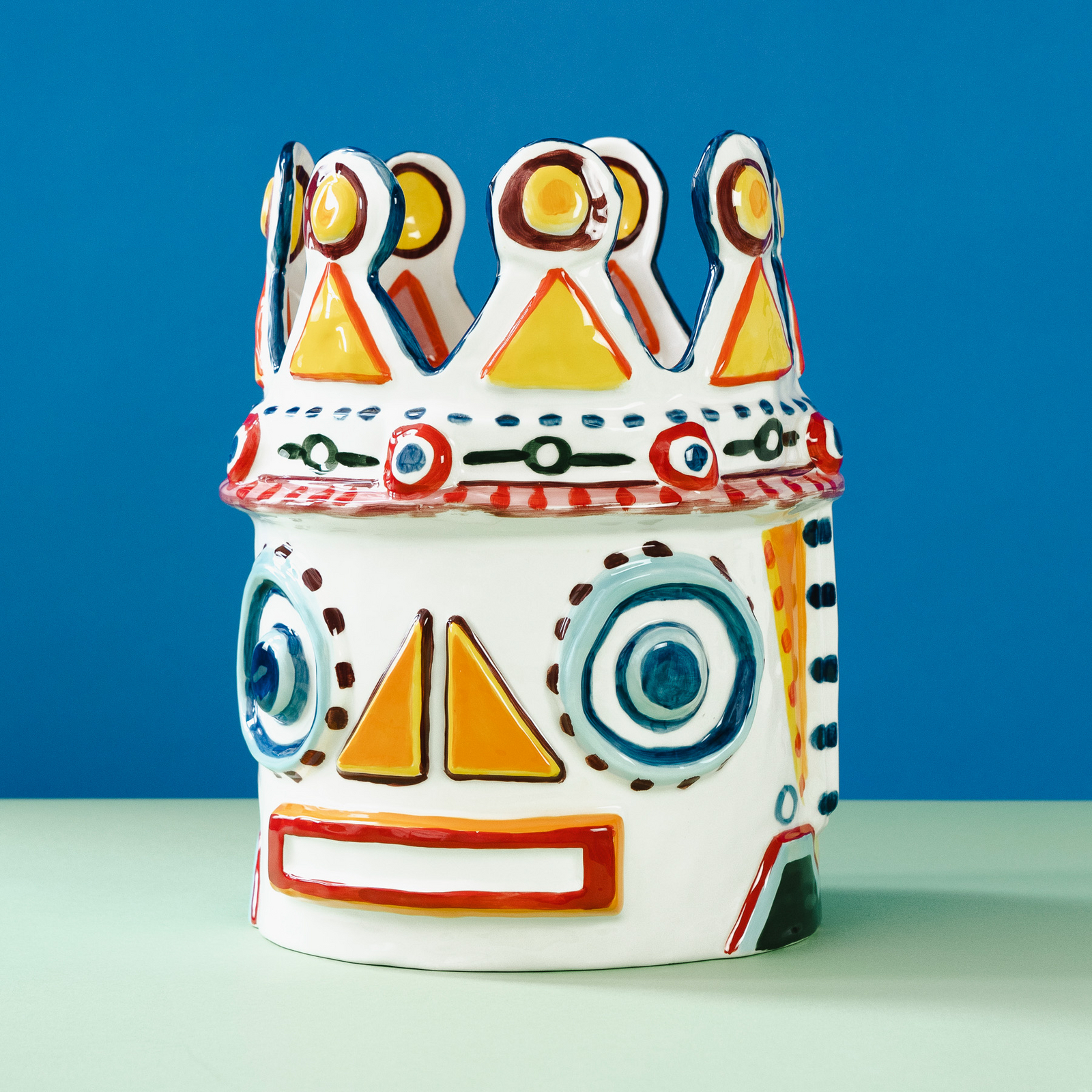 02 MIX SICILY Vase, farverig, stentøj, håndmalet – Serax