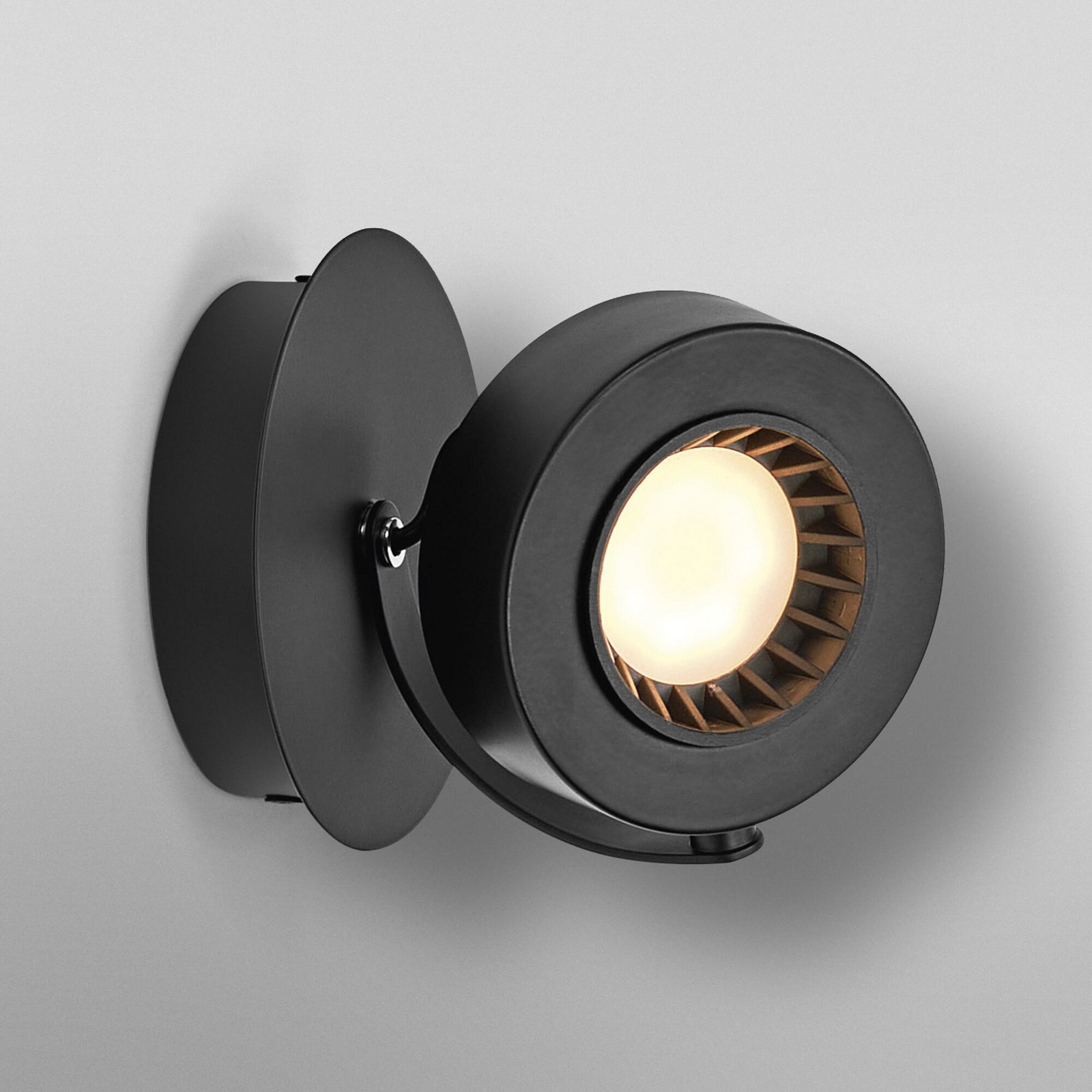 Faretto LED da parete OSRAM VENUS, nero, 1 lampadina. Metallo 3.000 K