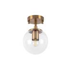 Atmaca 10215 ceiling lamp, gold-coloured antique, clear glass Ø 15cm