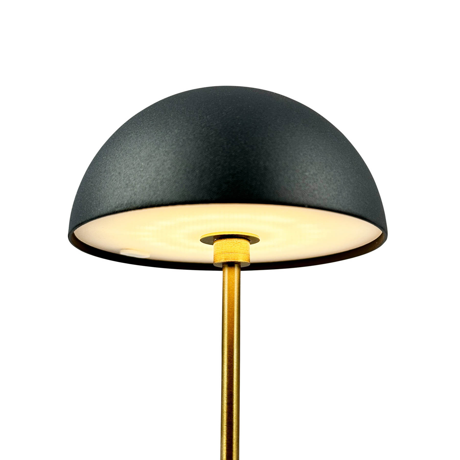 Dyberg Larsen LED table lamp Along, black, height 20 cm