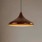 Hängeleuchte Claus, kupfer/gold, Ø 35 cm, Metall