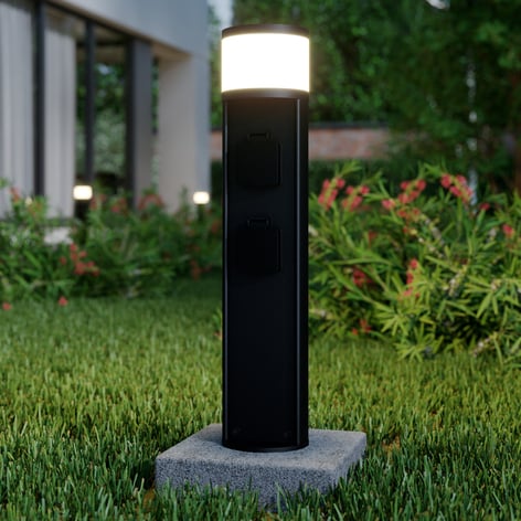Lucande Corban lampioncino con 2 prese