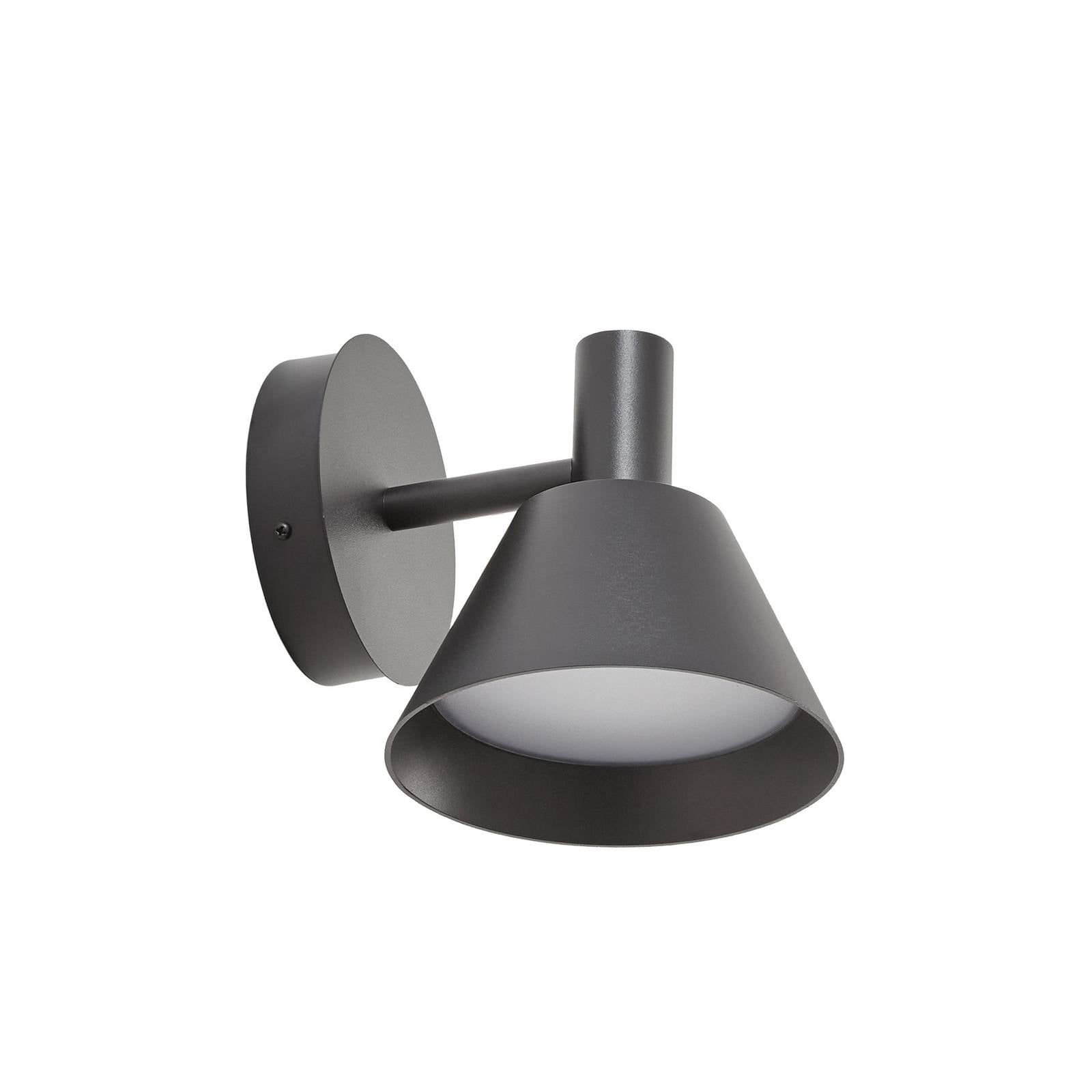 Lucande LED-Außenwandleuchte Tabena, schwarz matt, IP44, CCT