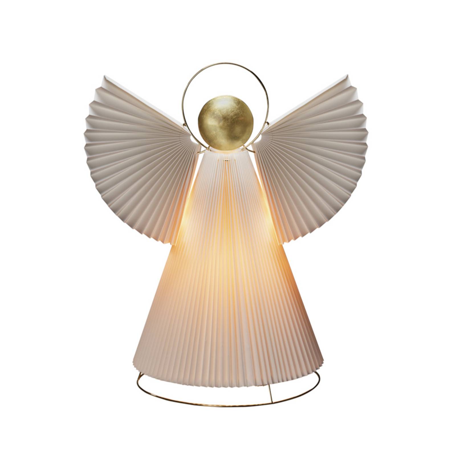 Deco lámpa Angyal papírból E14 fehér/réz 54cm