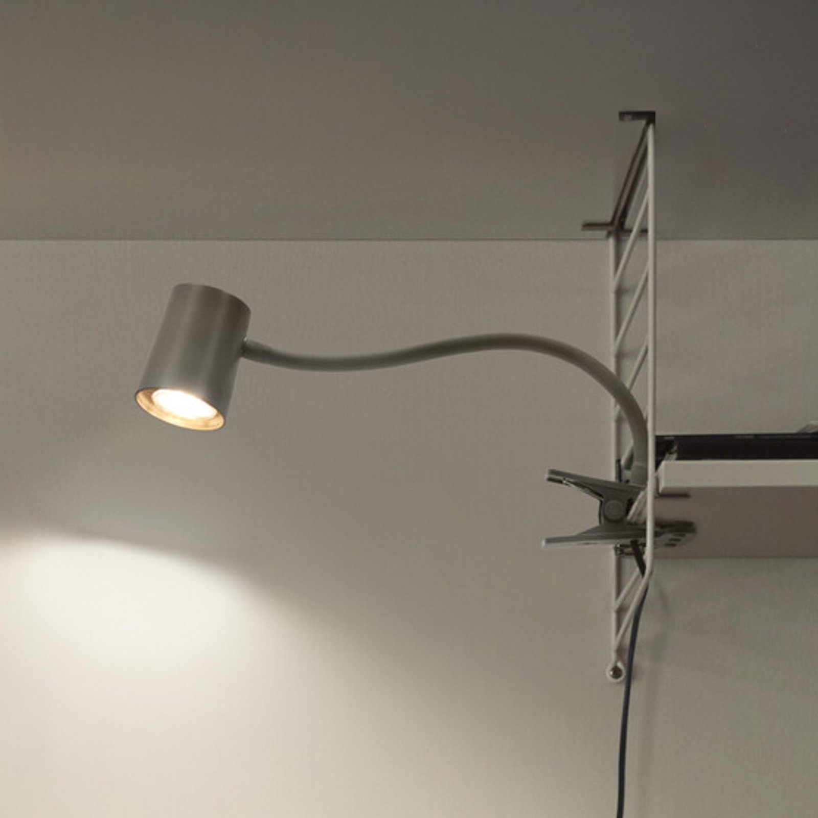 Lampa cu clemă OSRAM Office Line Desk Trapezium Clip gri GU10