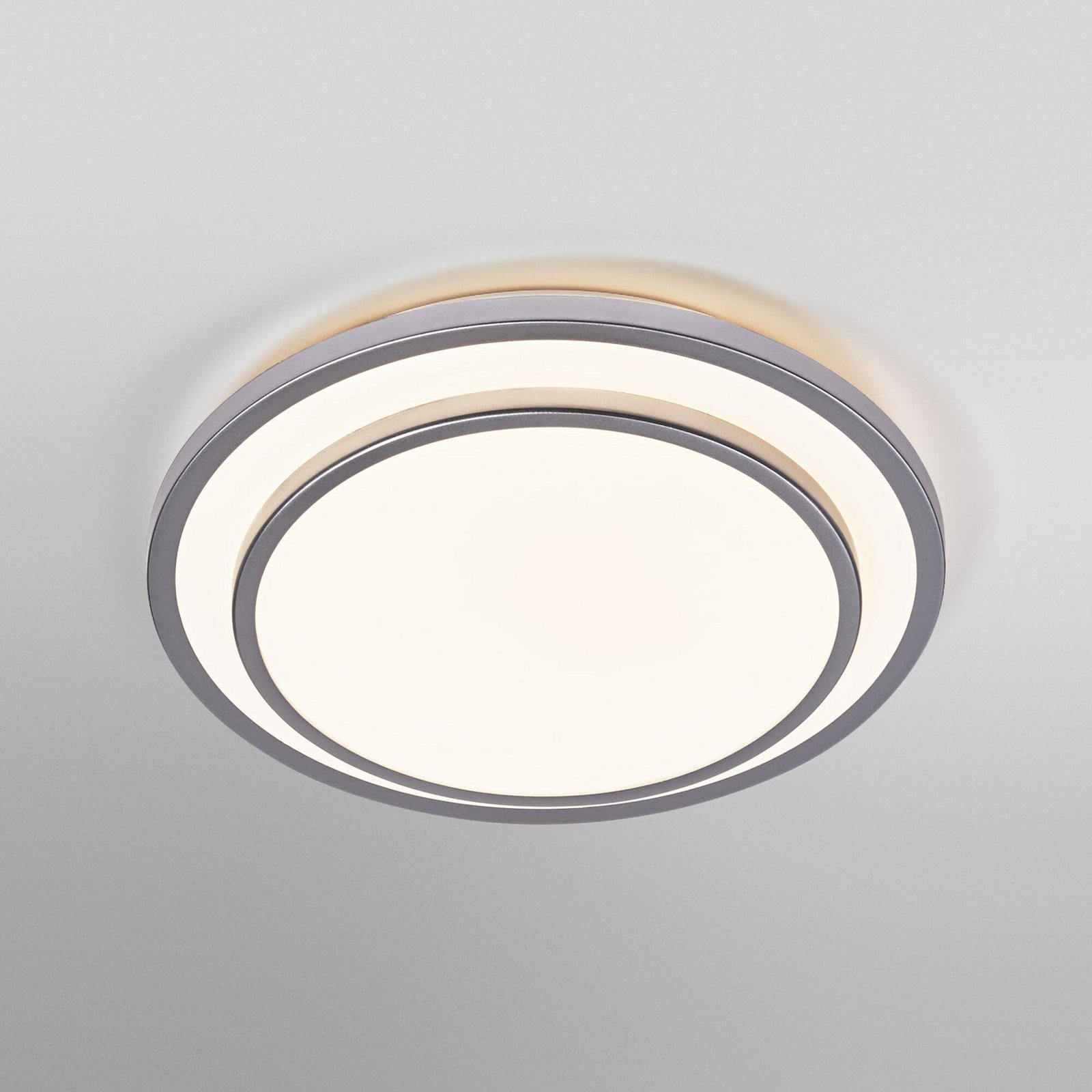 Lampa sufitowa LED OSRAM ORBIS BERLIN, srebrna, Ø 30 cm, metal