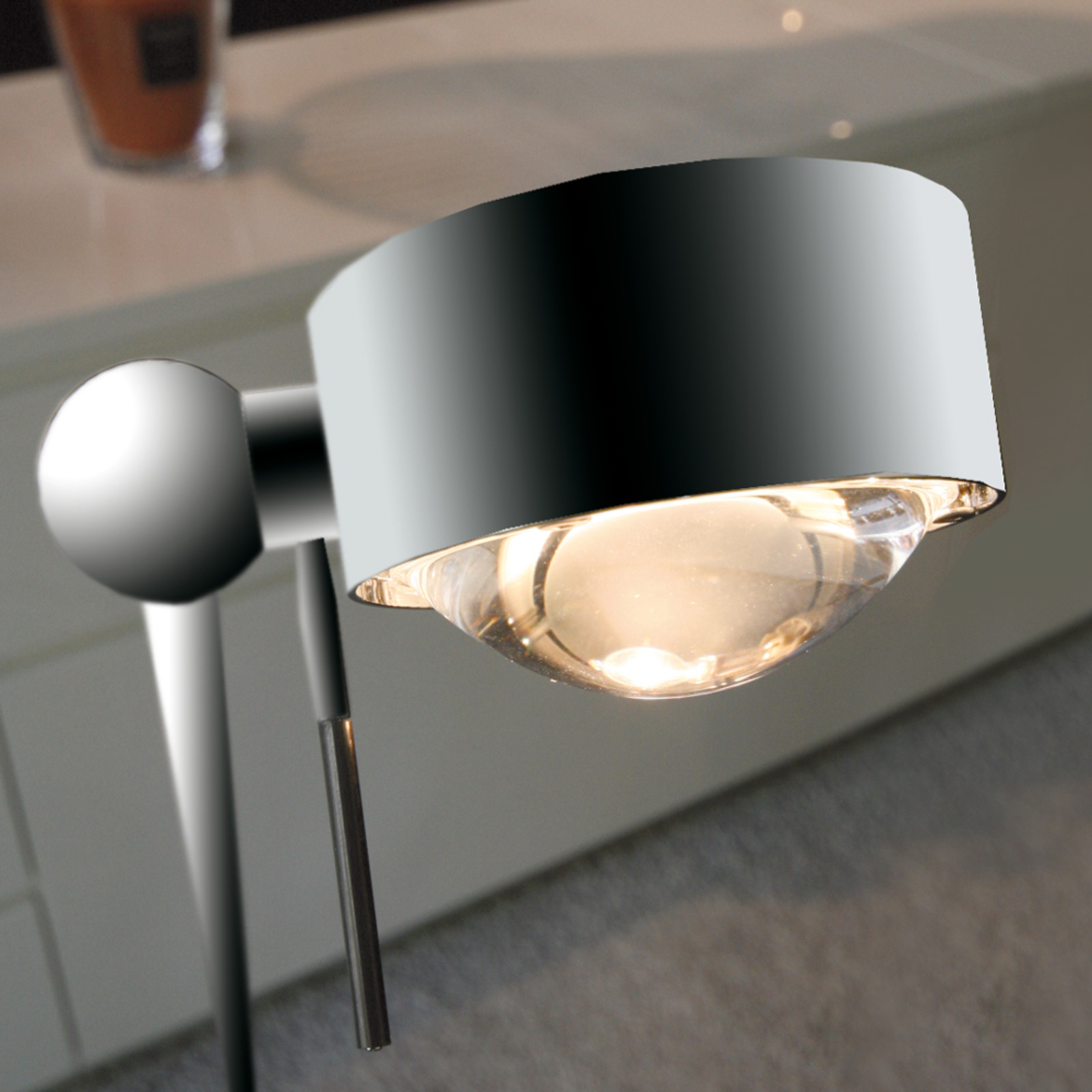 Gulvlampe PUK FLOOR krom matt
