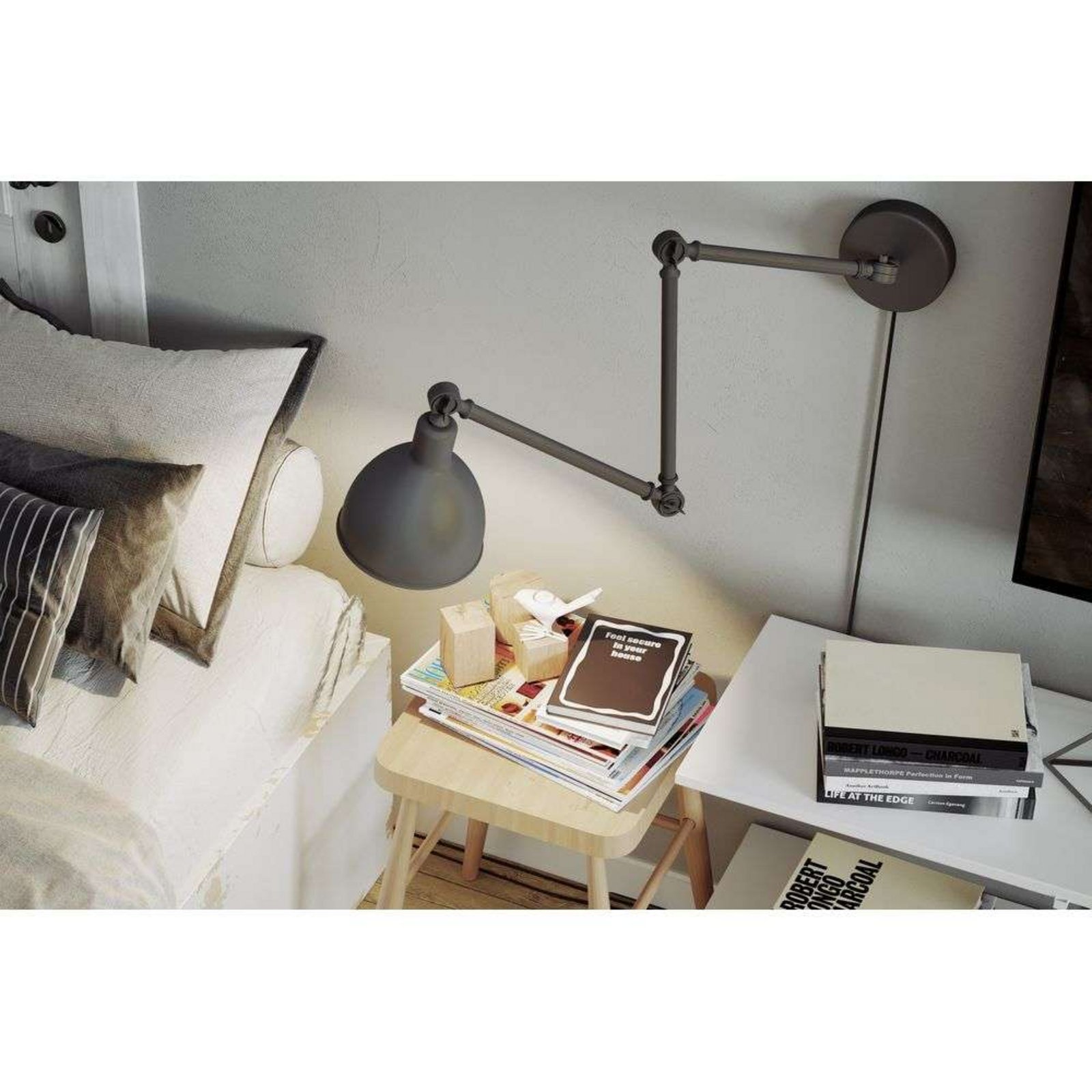 Bazar Wall Lamp Mini Grey - By Rydéns