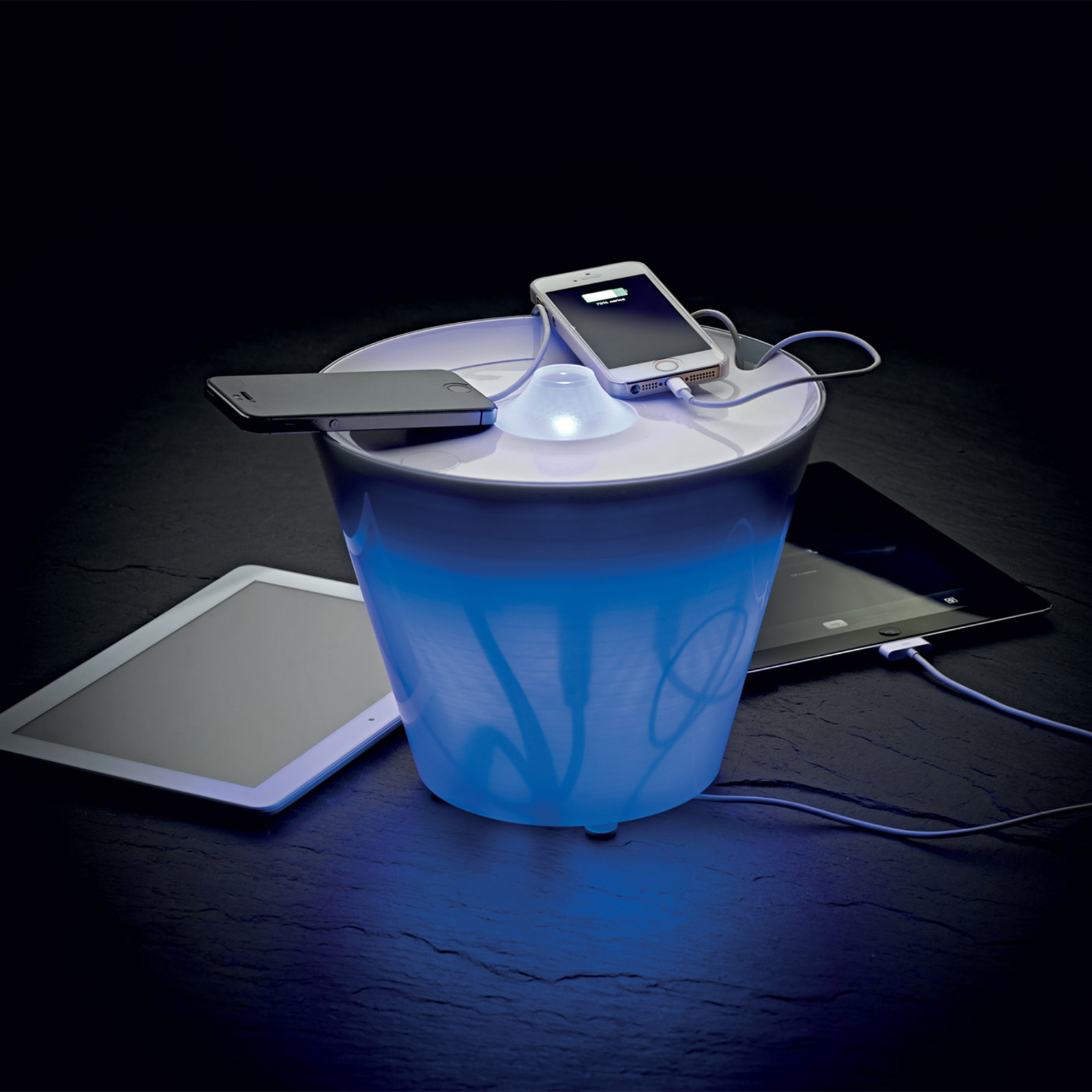 Lámpara de mesa LED MultiPot+ multifuncional Lampara.es