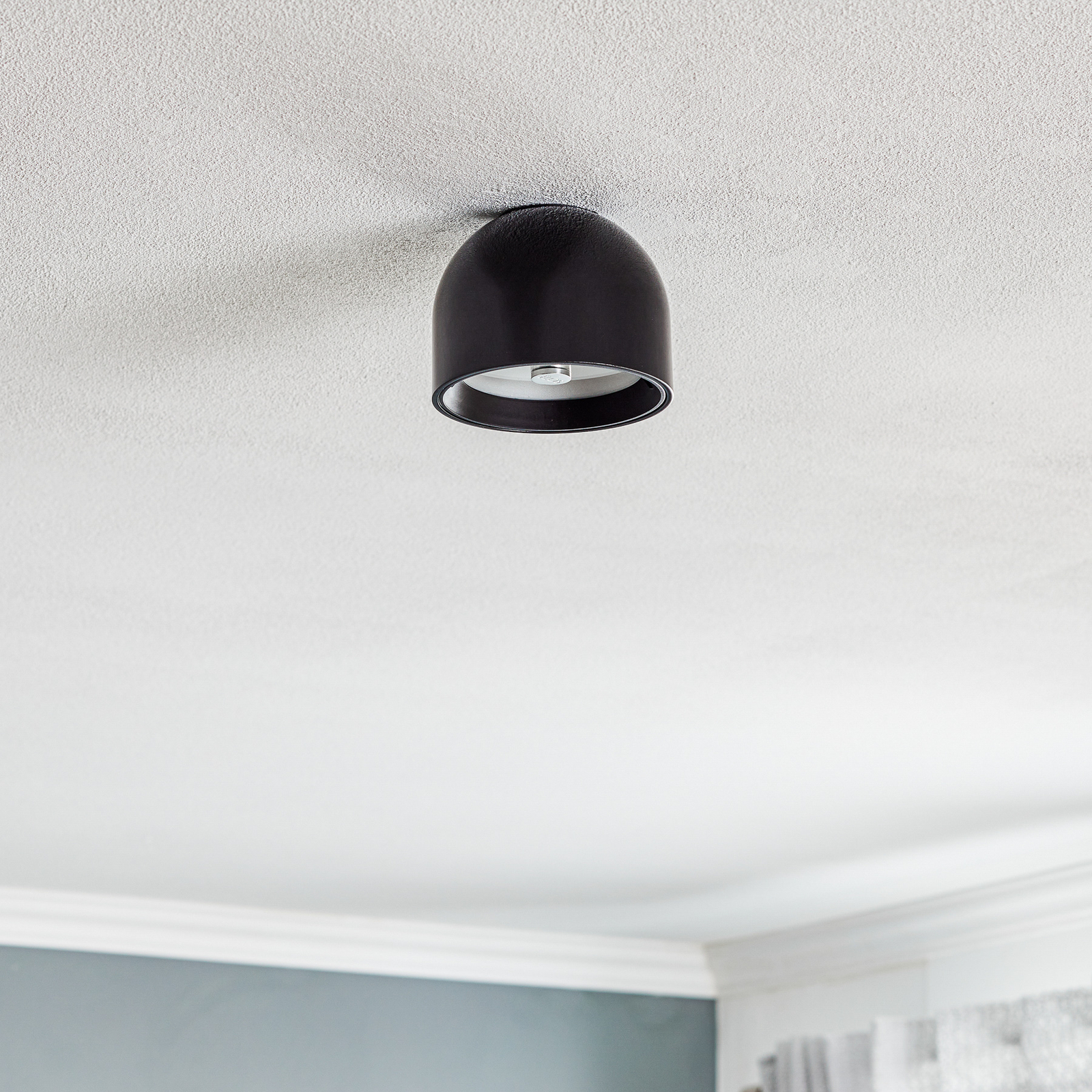 Wan Ceiling Lamp/Wall Lamp Black - Flos