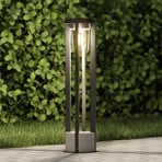 Tuinpadverlichting Overa, grijs, metaal, 68 cm, IP44, E27