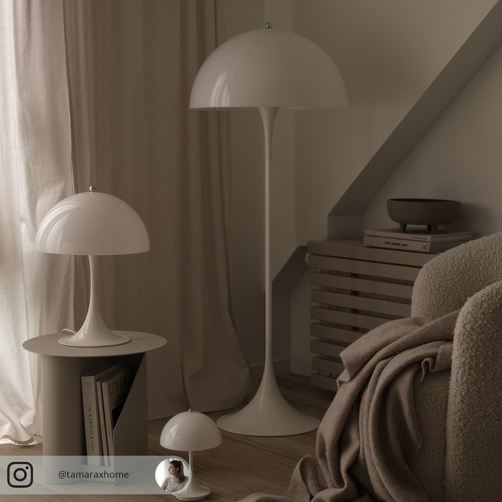 Panthella 320 Table Lamp Opal - Louis Poulsen