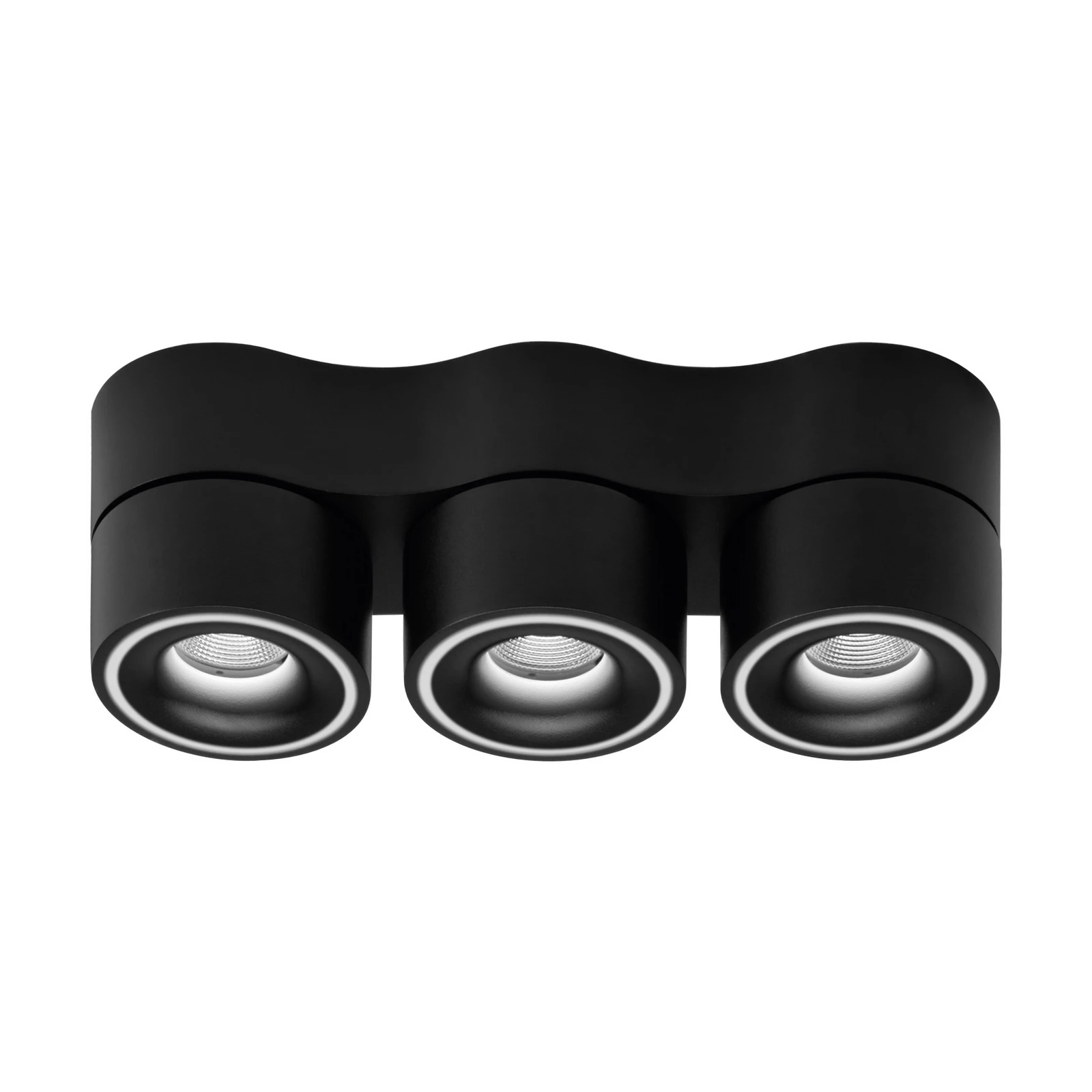 Egger DLS foco Clippo Trio, negro, DALI atenuable