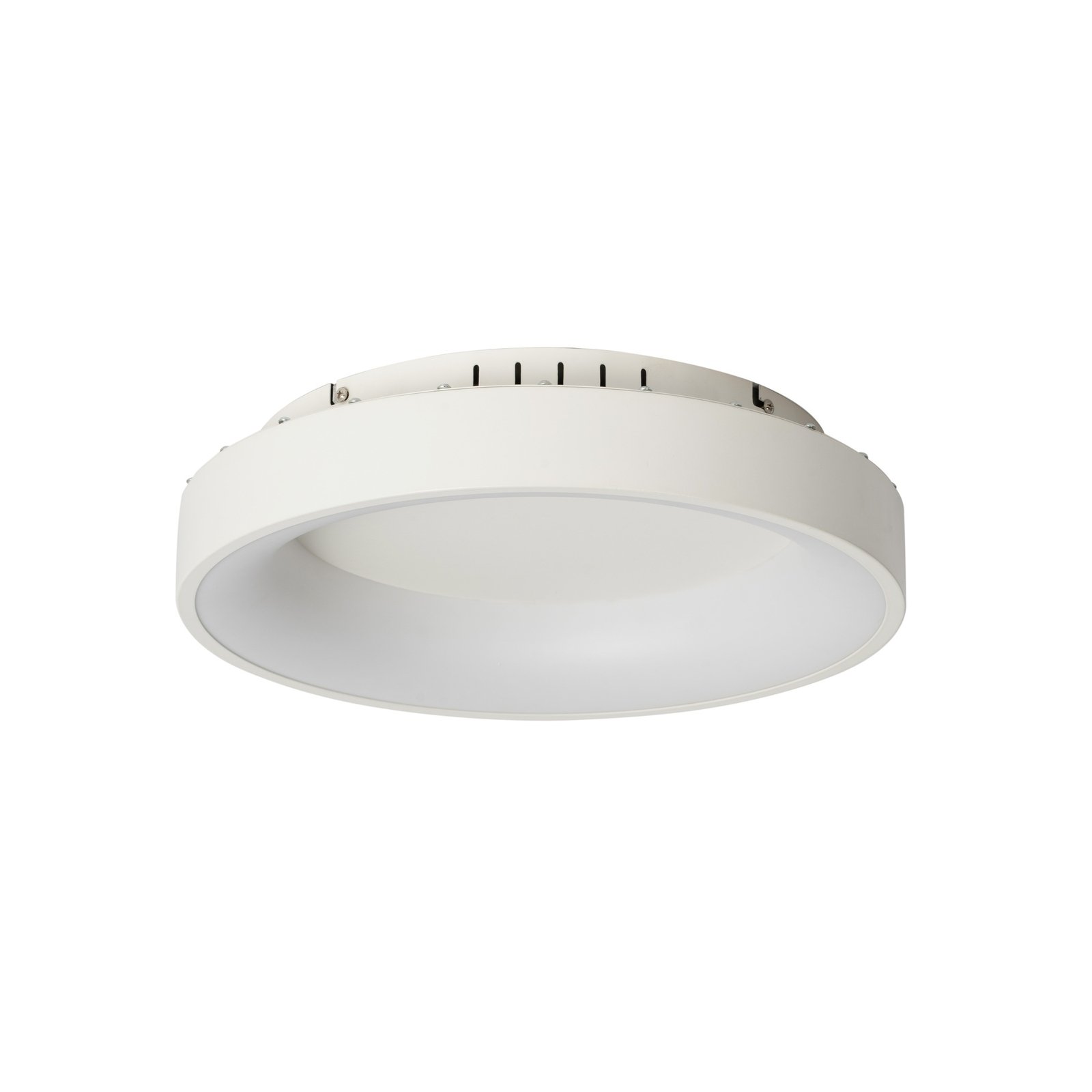 Lucande LED plafondlamp Samvel, Ø 38,4 cm, wit, ijzer