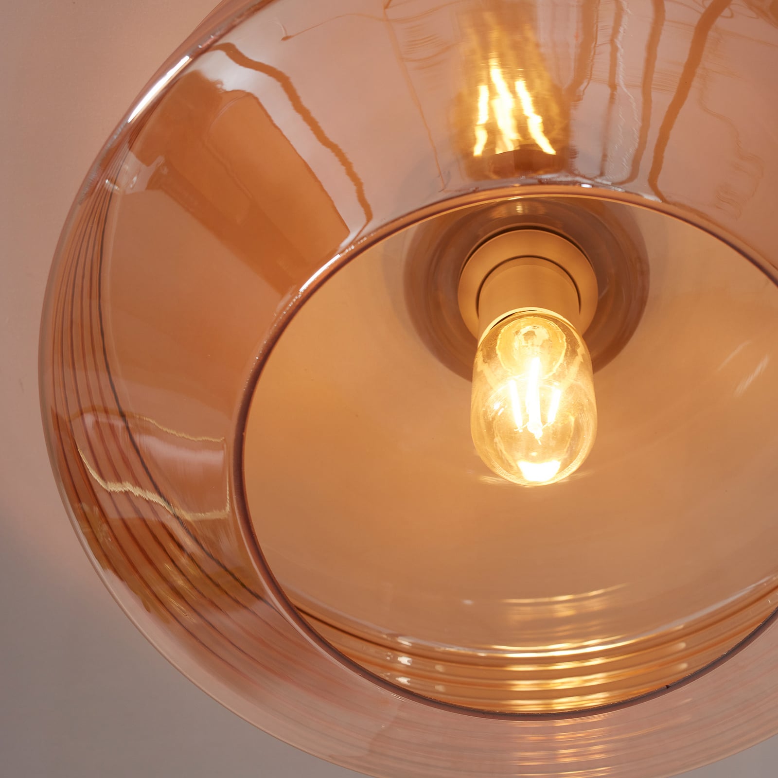 TO JE O ROMI Stropna svjetiljka Verona, jantarna, staklo, E27 TO JE O ROMI Stropna svjetiljka Verona, jantarna, staklo, E27