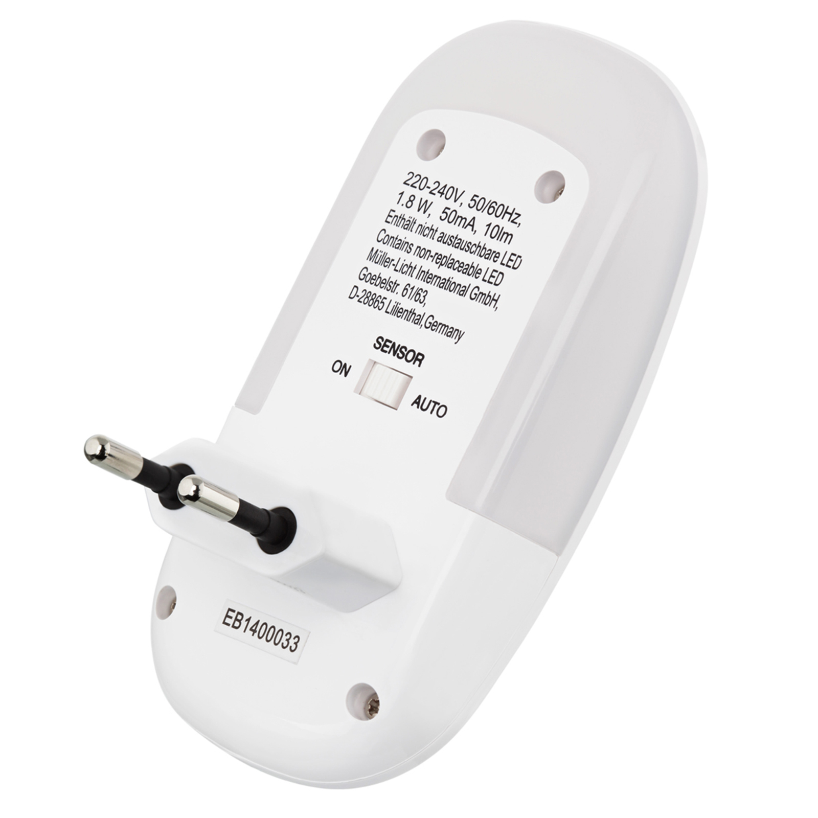 Dora LED nattlys for stikkontakten, m. sensor Nattlys og Nattlamper med sensor Rett i stikkontakten