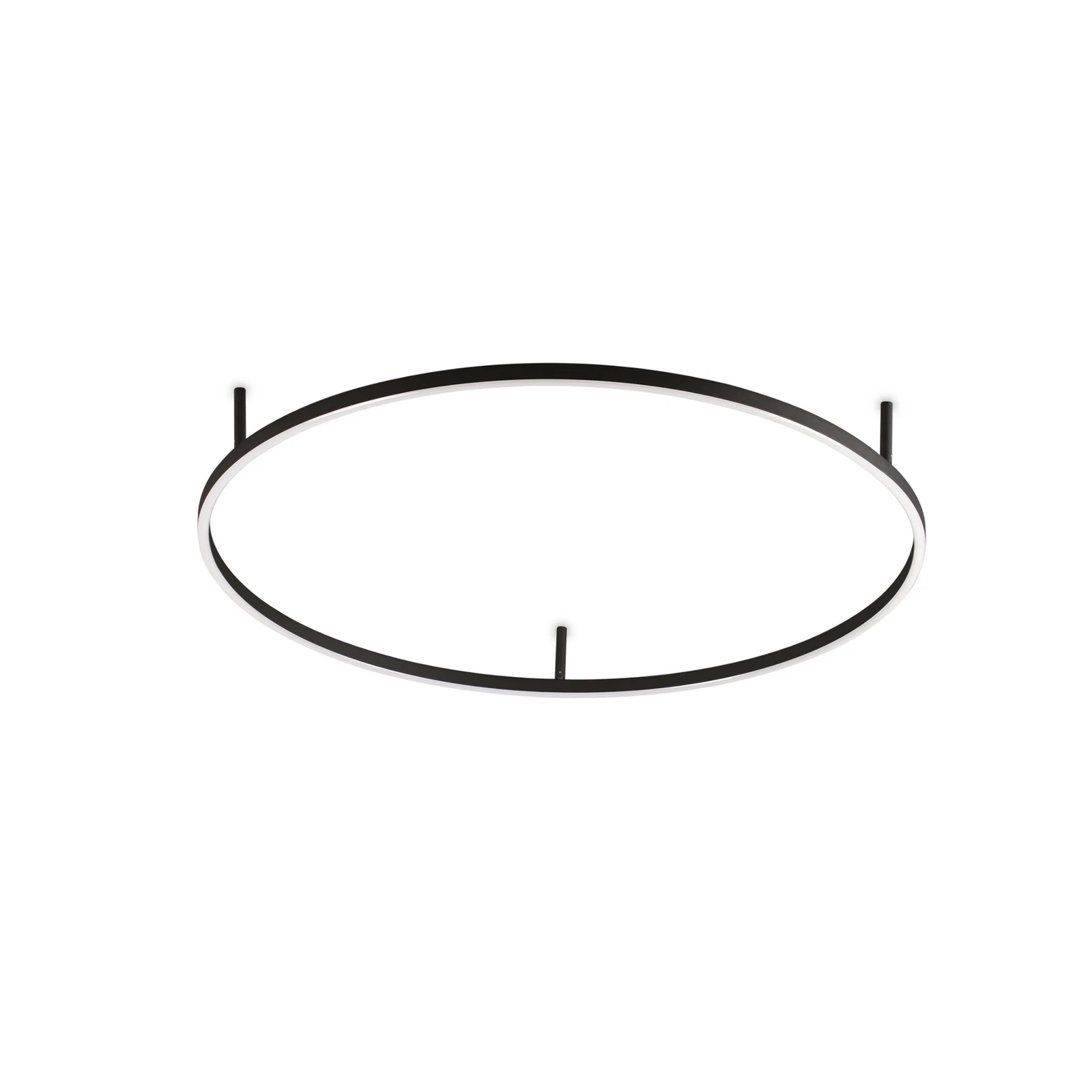 Ideal Lux LED-Deckenlampe Oracle Slim Ø 90 cm schwarz 3.000K