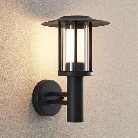 LED-Außenwandlampe Gregory, dunkelgrau