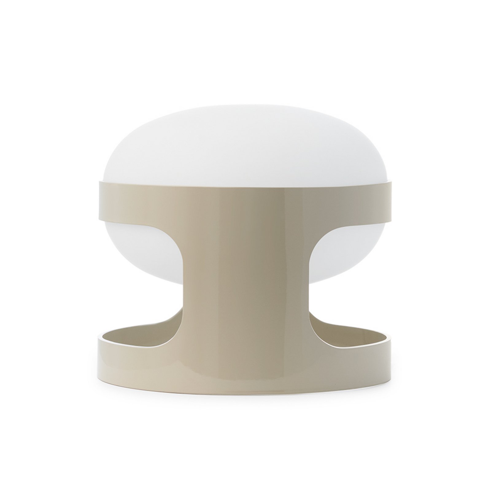 Kartell bordlampe KD28, grå, Ø 25 cm, E14-LED