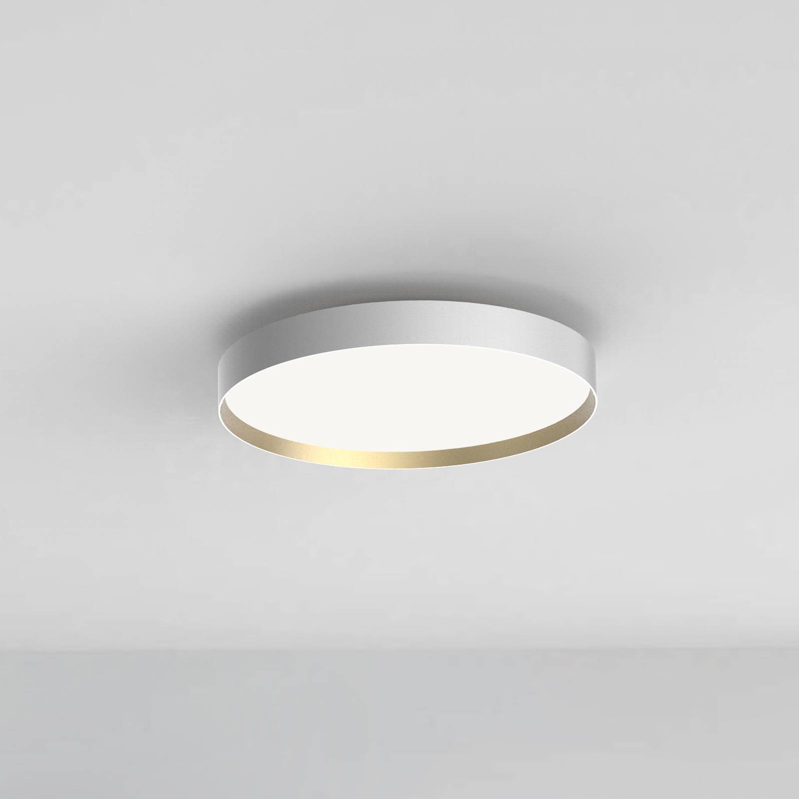 LOOM DESIGN Lucia loftlampe Ø 45 cm hvid/guld