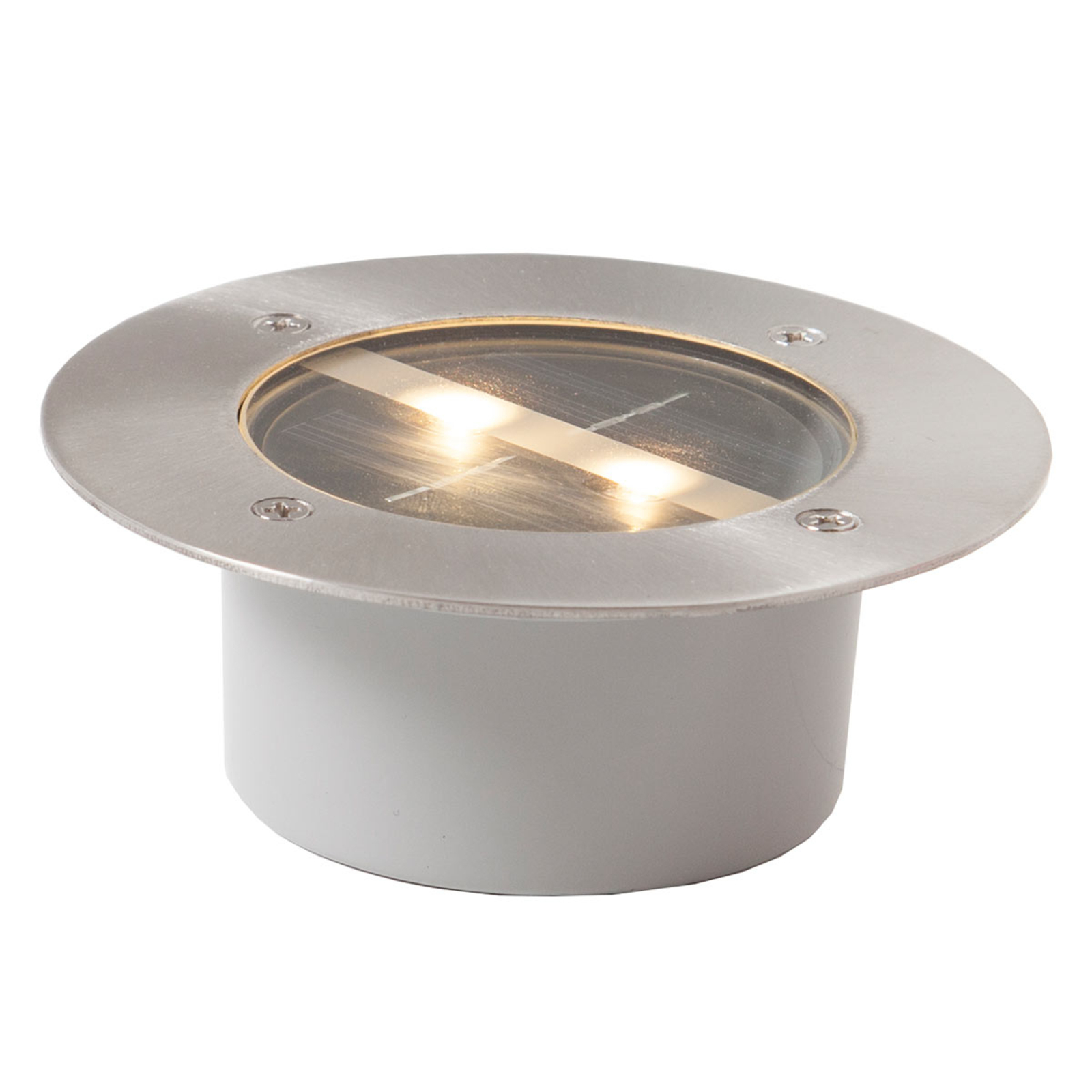 Rund solcellsdriven LED-inbyggnadslampa Decklight