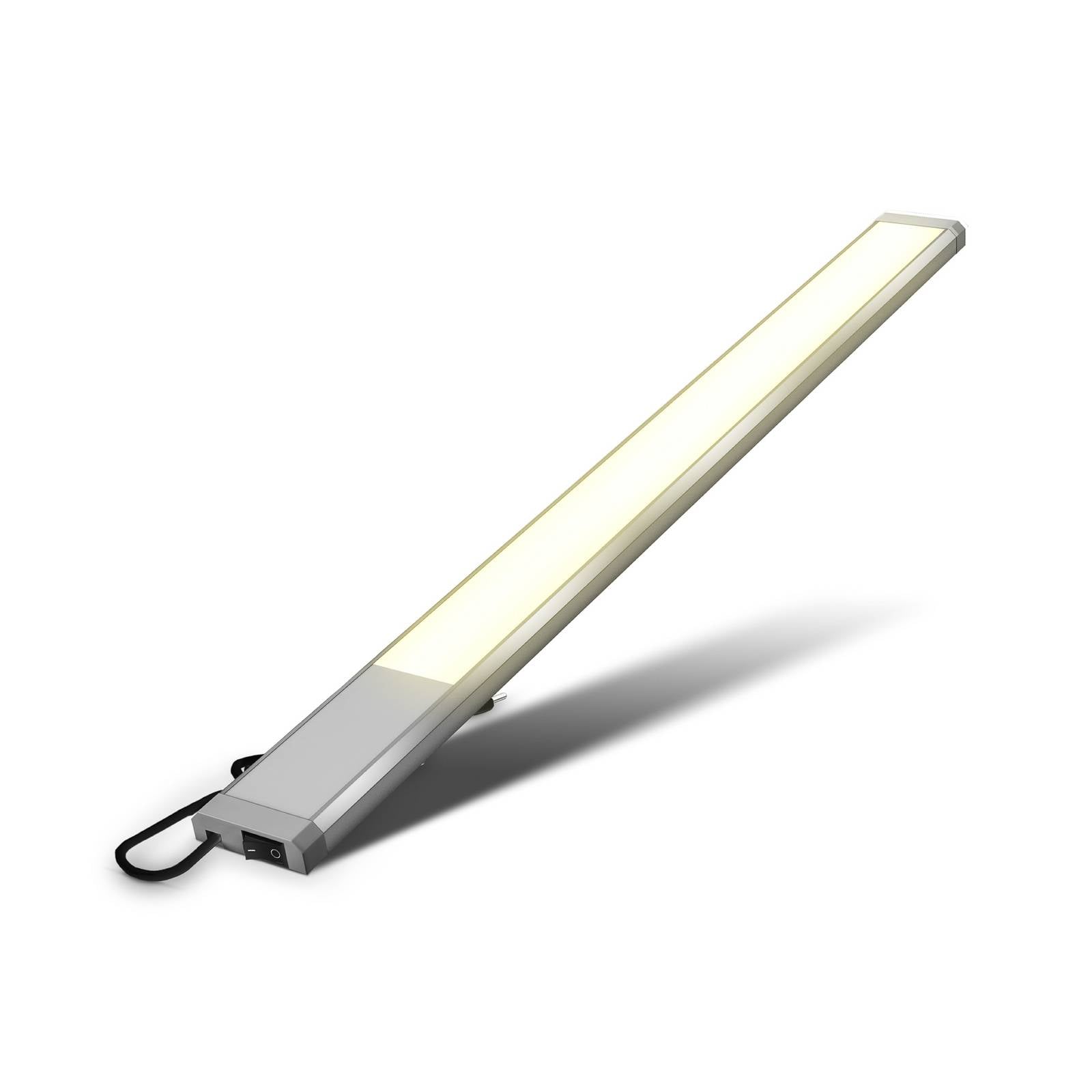 Bklicht - led Unterbau-Leuchte Lampe 10W Küchen Aufbau-Strahler Lichtleiste Schrank silber - 50