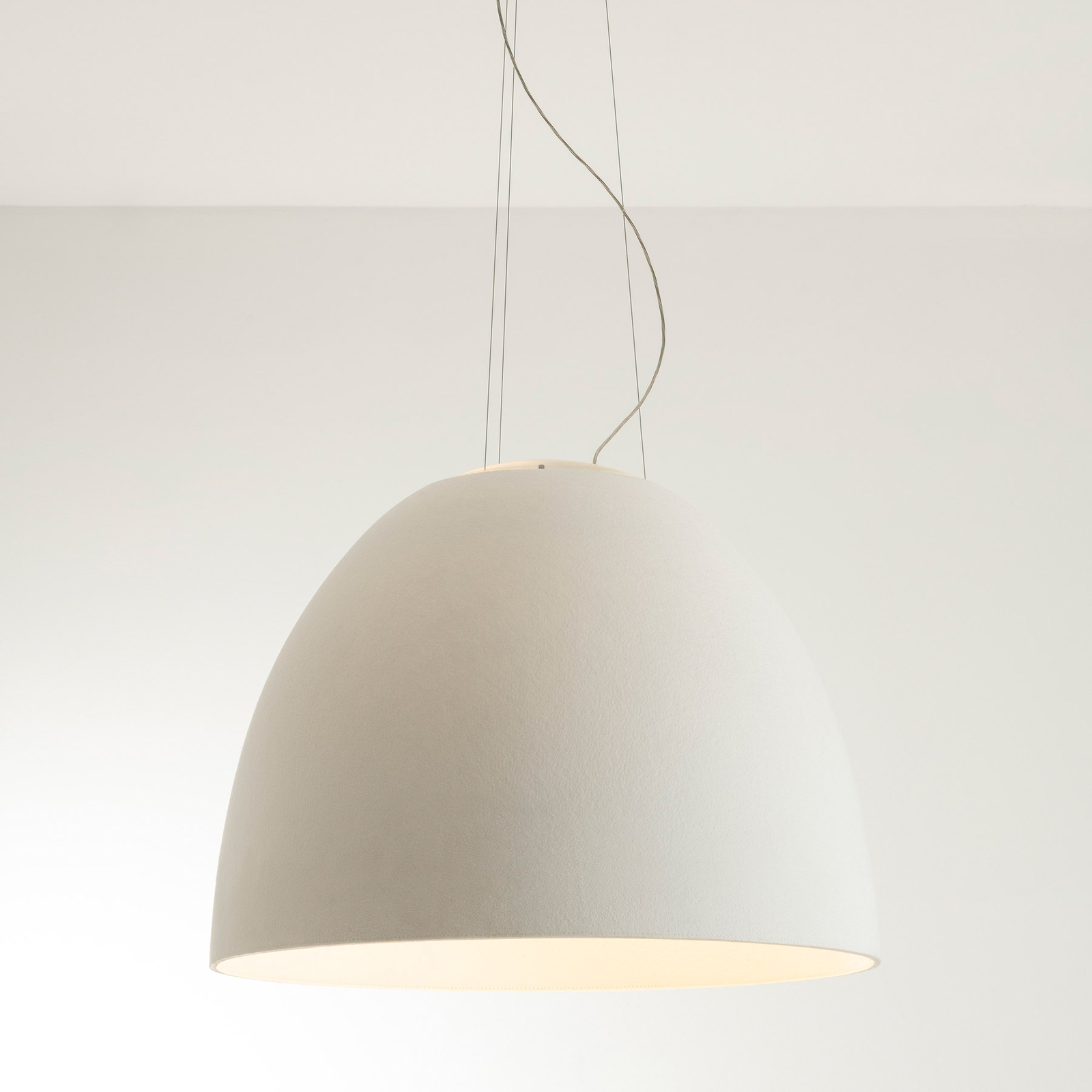 Artemide Nur Acoustic LED-hængelampe, hvid