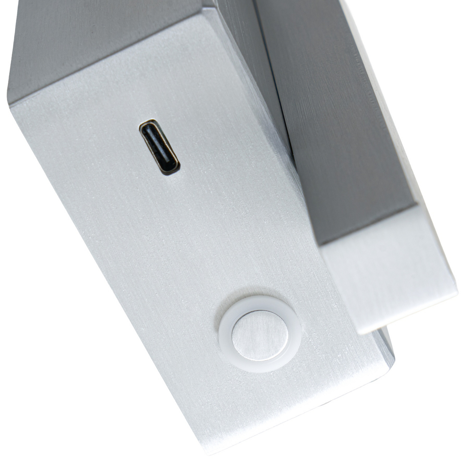 Lucande LED-Wandleuchte Steve, aluminium, 24cm, USB, dimmbar