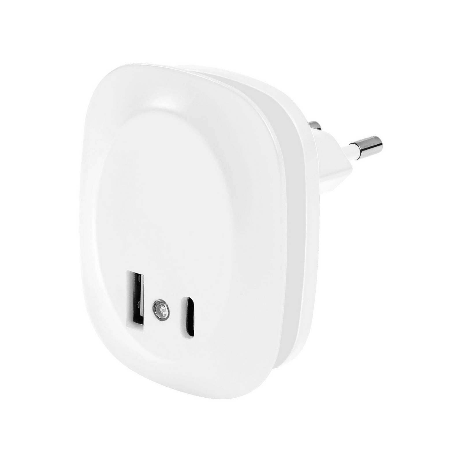 OSRAM LED-Steckdosen-Nachtlicht LUNETTA EDGE, weiß, Sensor