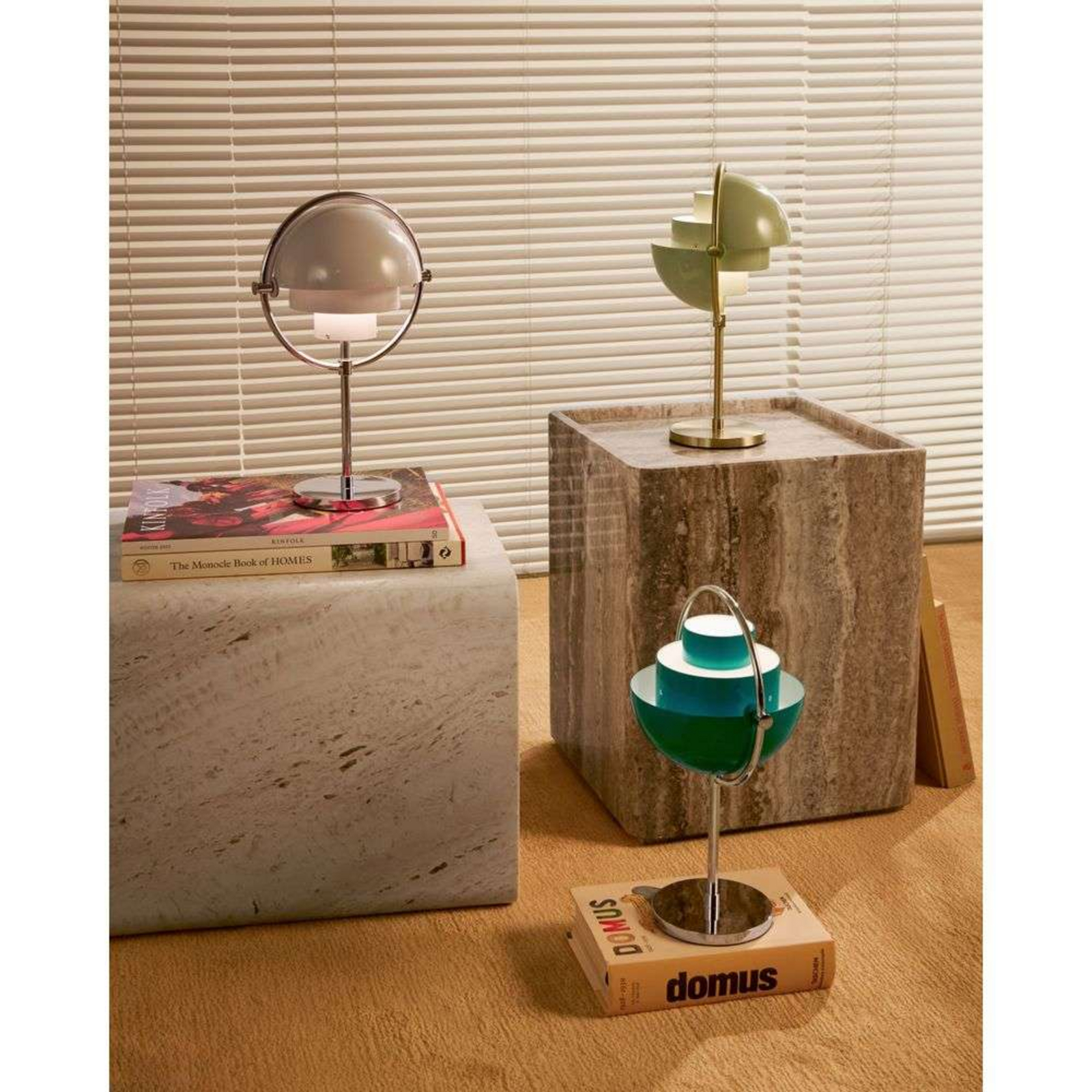 Multi-Lite Portable Lampe de Table Chrome/Teal Green - GUBI
