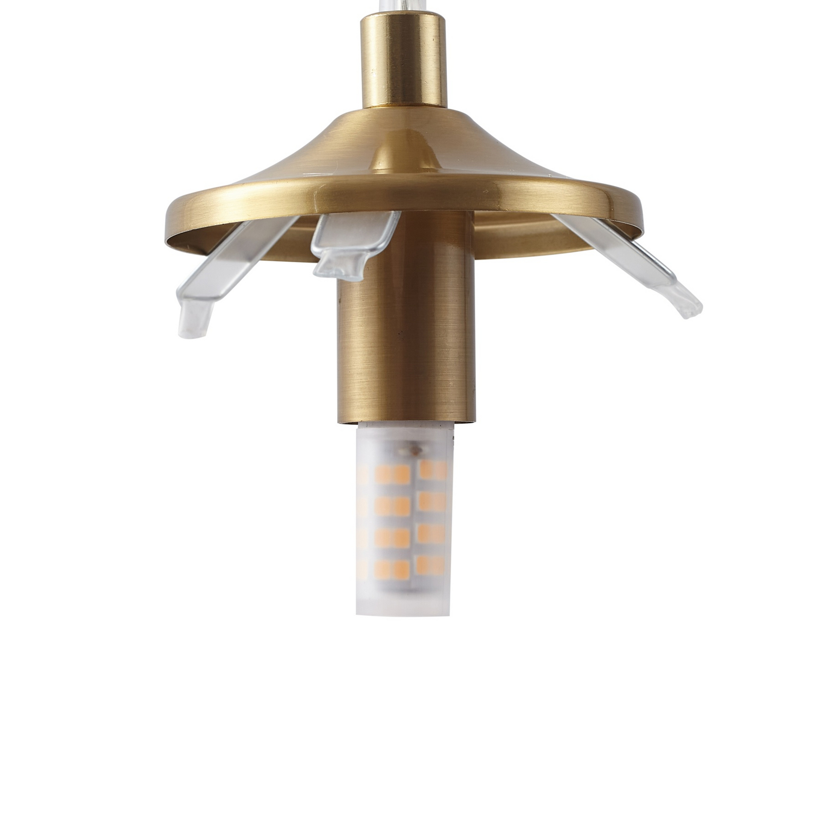 Piatra 5 Cluster Suspension Ambre/Laiton - Lindby