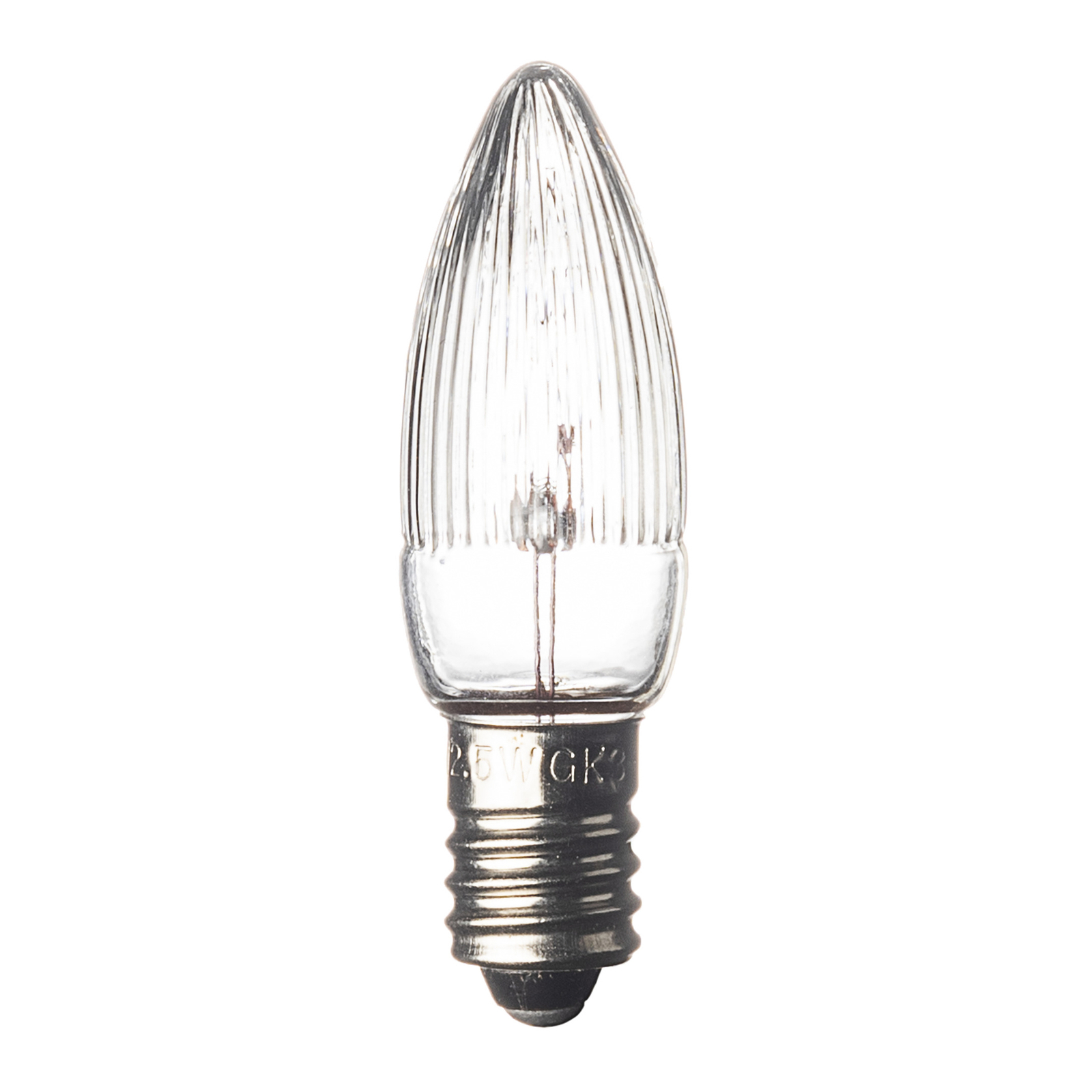 E10 3 W 14 V candle-shaped spare bulbs pack of 3