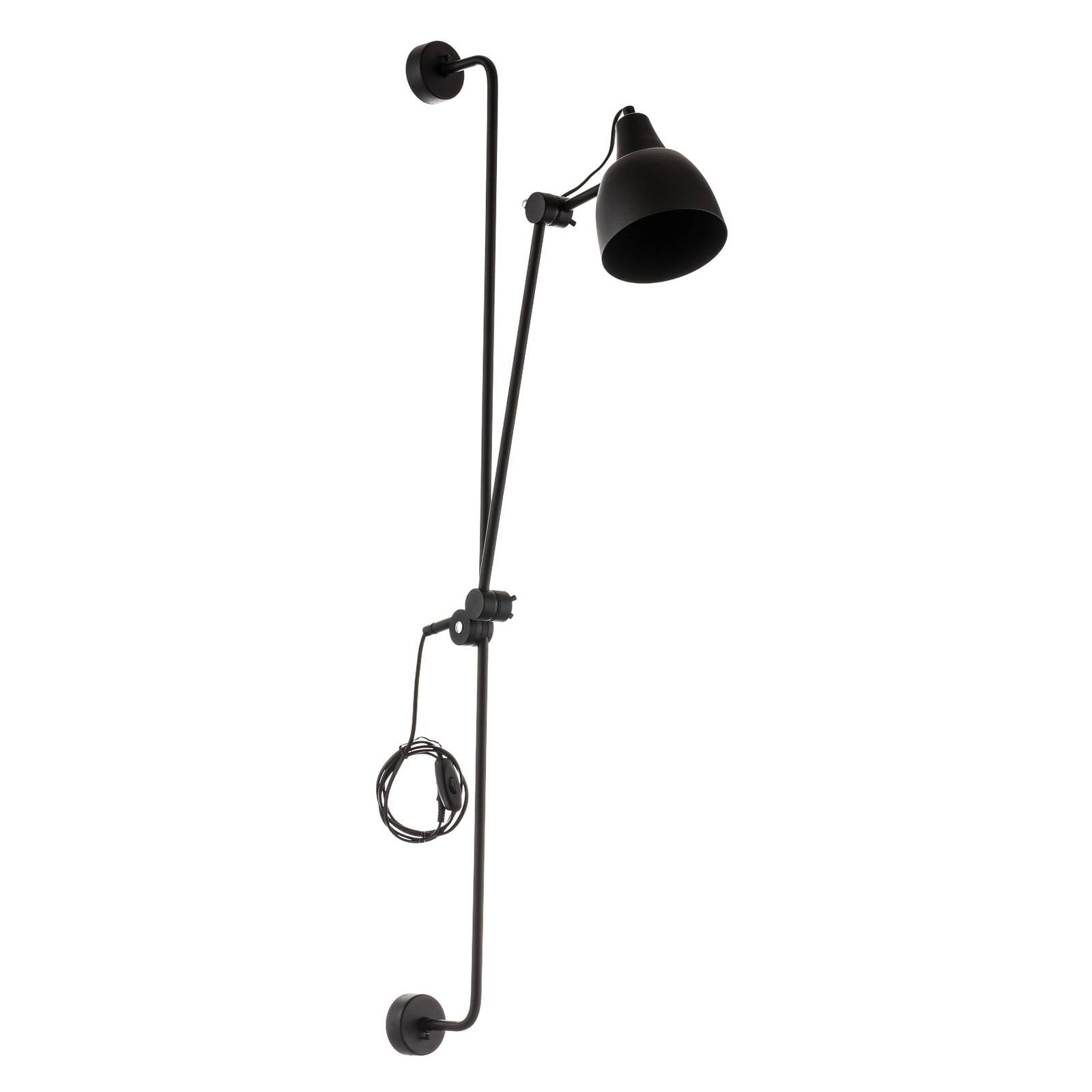 Wandleuchte 997 mit Stecker einflammig schwarz