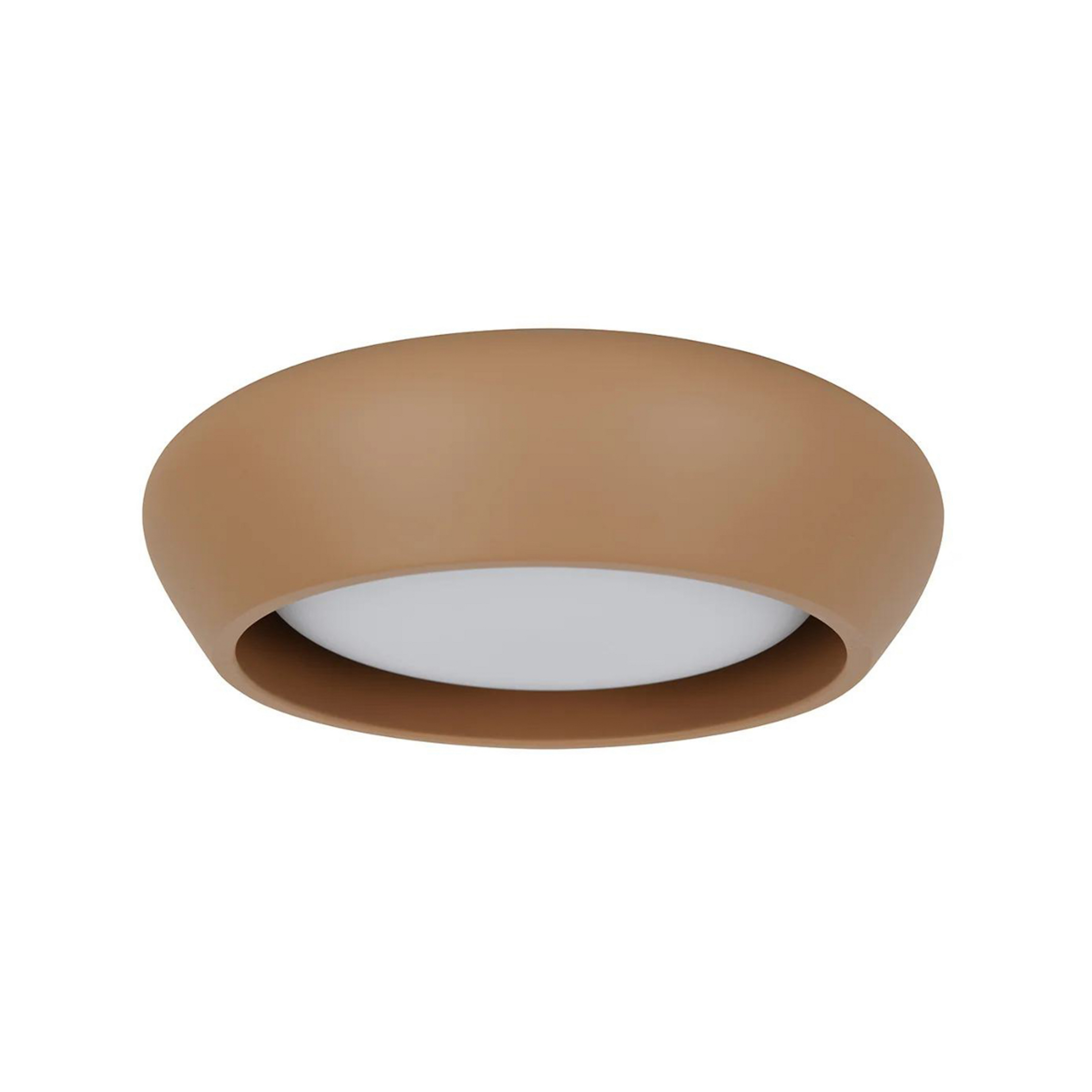 Fjord loftlampe, brun, gips, Ø 28 cm, GX53 - Beacon