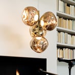 Tom Dixon LED hanging light Melt Chandelier Mini, gold