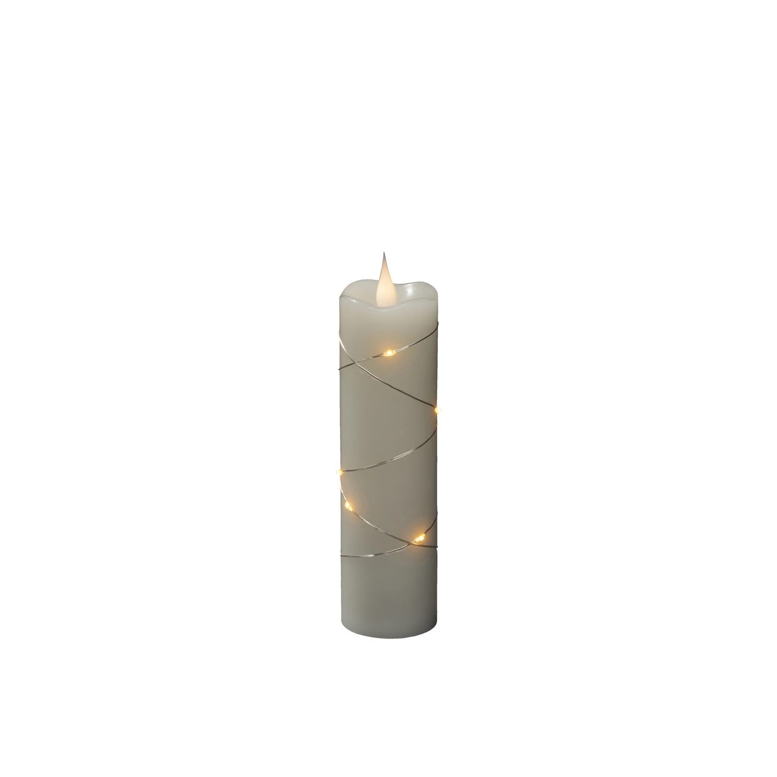 Κερί LED κερί κρέμας κεχριμπαρένιο χρώμα 17,8 cm
