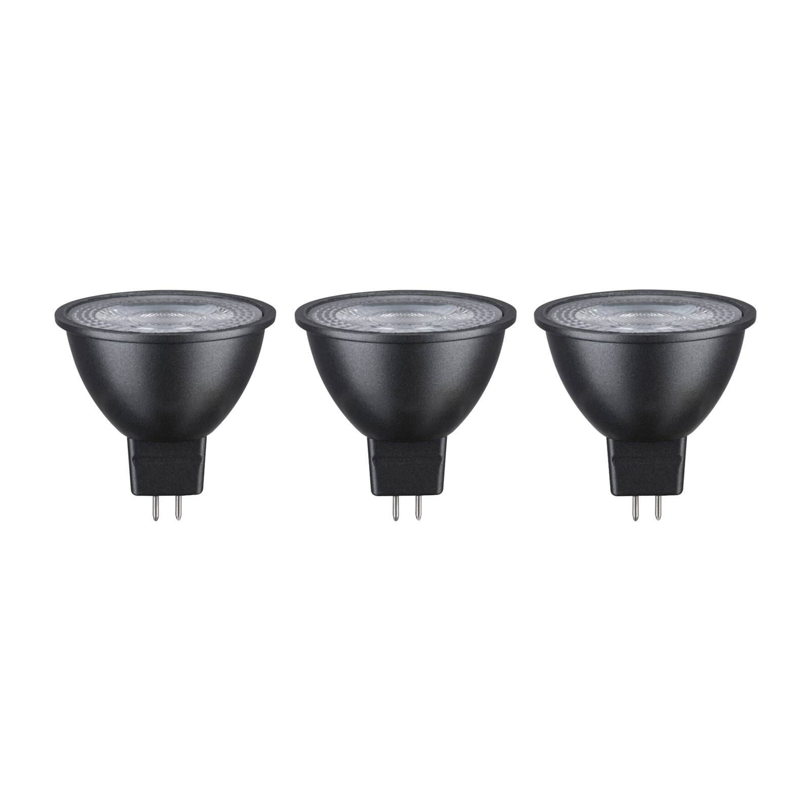 Paulmann LED-Reflektor GU5,3 6W 2.700K 3er schwarz