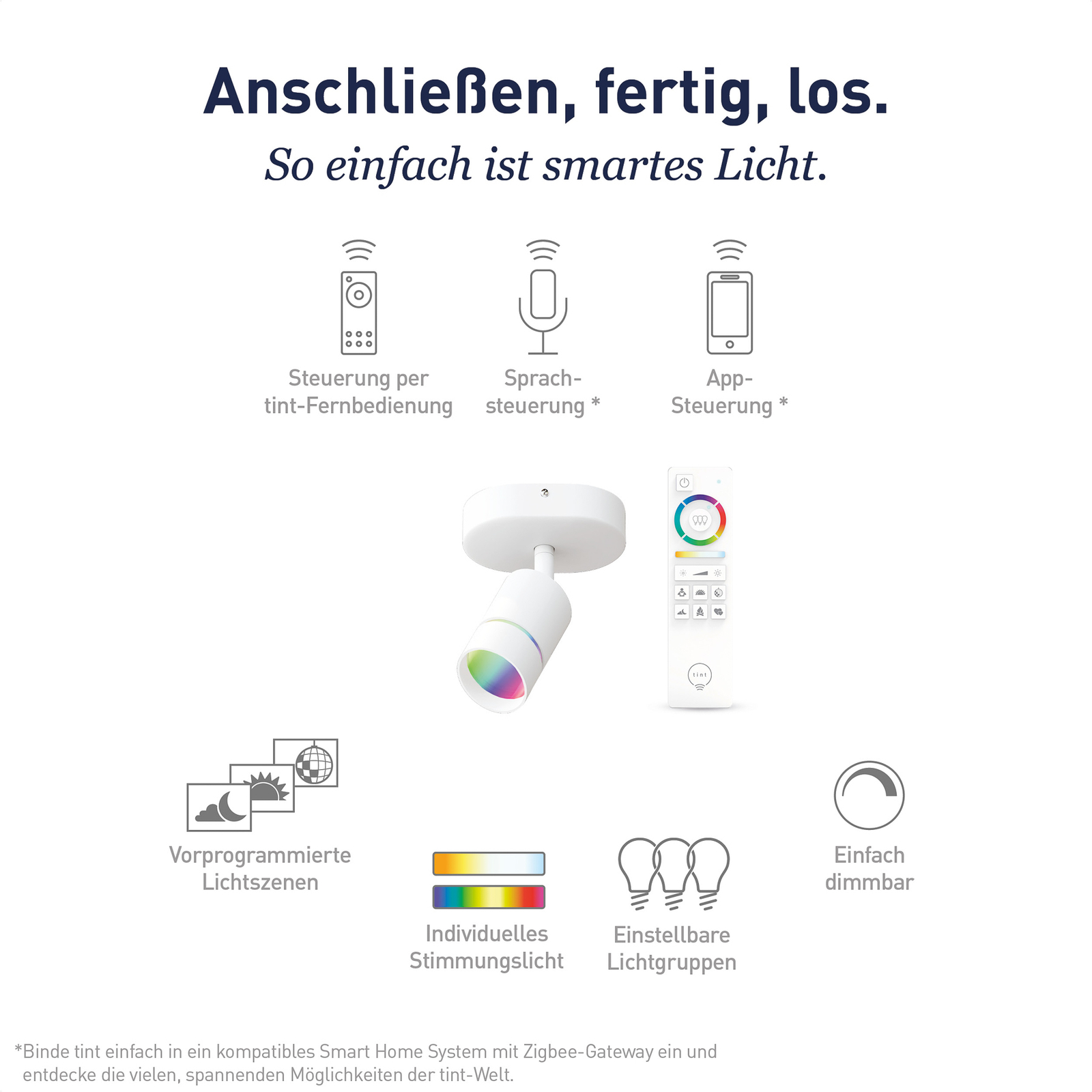 Müller Licht tint Nalo Projetor LED, monofásico