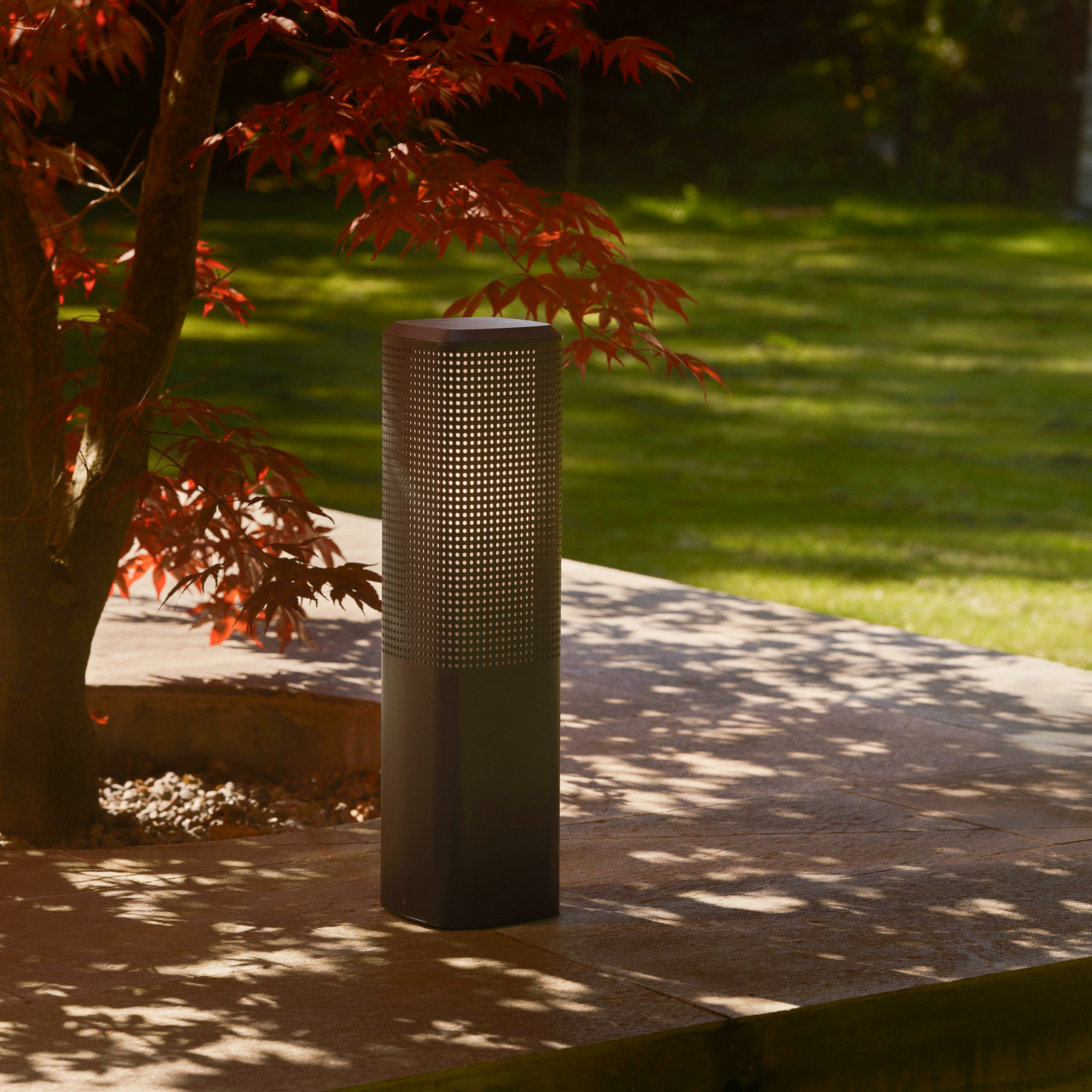 Luminaire pour socle Sidara 45 Seaside, noir, aluminium, IP44, E27