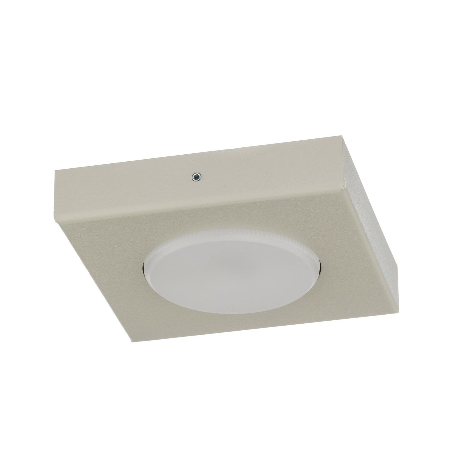 Deckenleuchte Hero, grau-beige, 12 x 12 cm, Metall, GX53