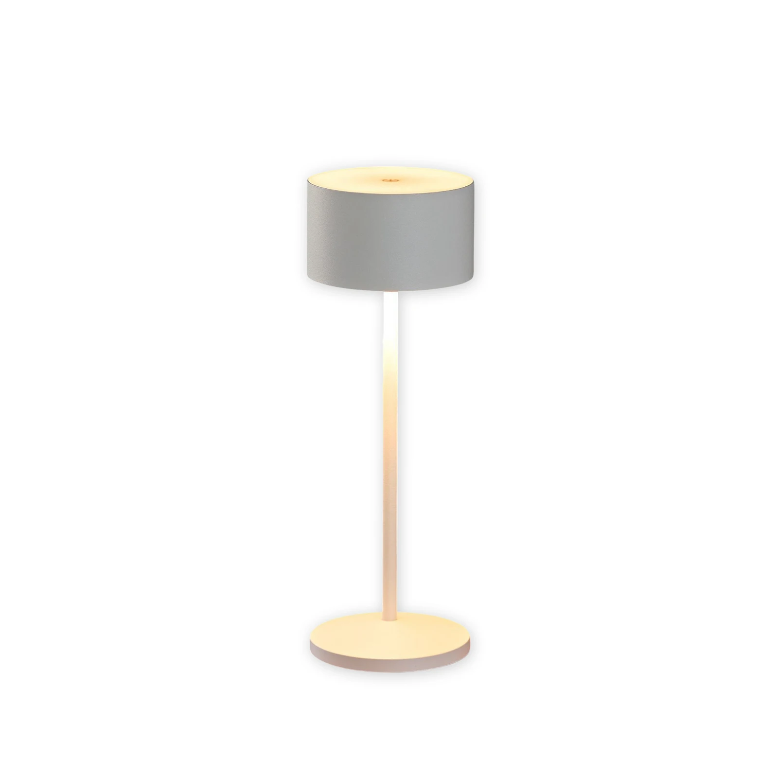 LED-Akku-Tischleuchte Veluna, weiß, 3er-Set, 25 cm, IP44