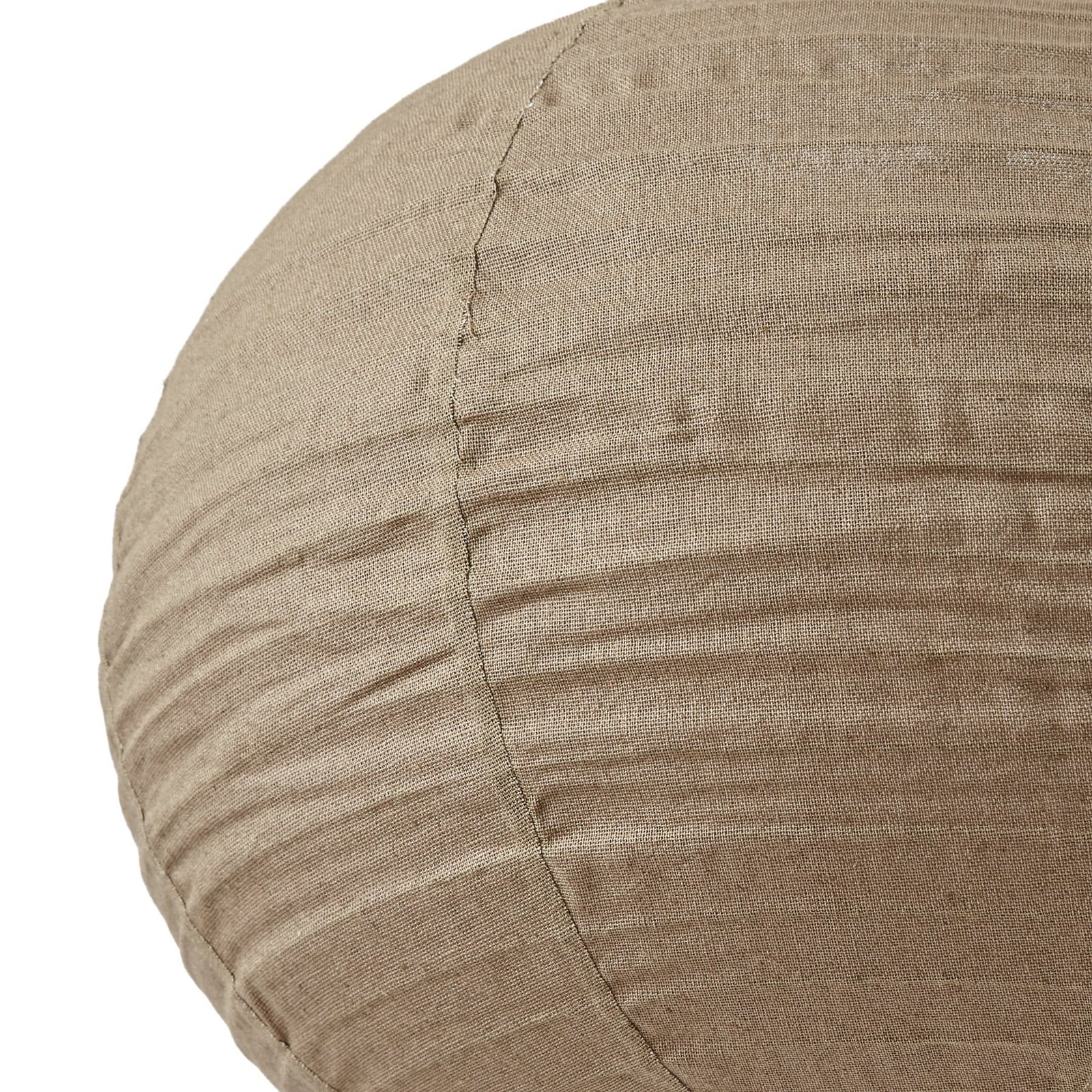 Suspension Lindby « Autumn », taupe, Ø 40 cm, lin, forme sphérique