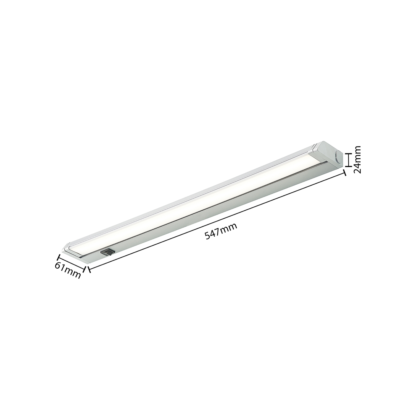 Prios Savorik LED-benkebelysning, sølv