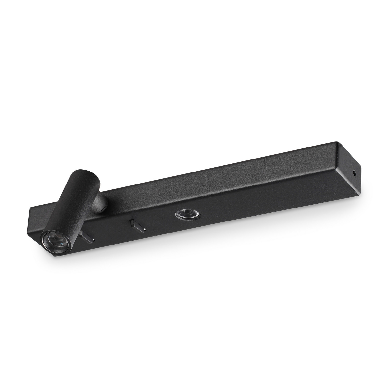 Ideallux Aplică de perete LED Ideal Lux Bonne Nuit 1 negru Lățime 22 cm - Camera de zi / sufragerie - Modern - Metal