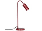 Lampa stołowa Curve marki By Rydéns, ciemnoczerwona, metalowa, GU10