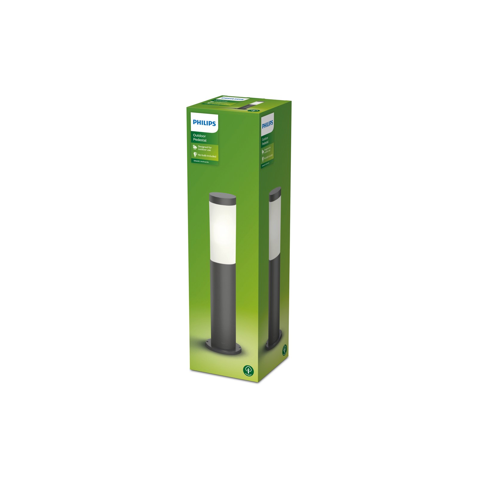 Utrecht Sockelleuchte E27 anthrazit - Philips