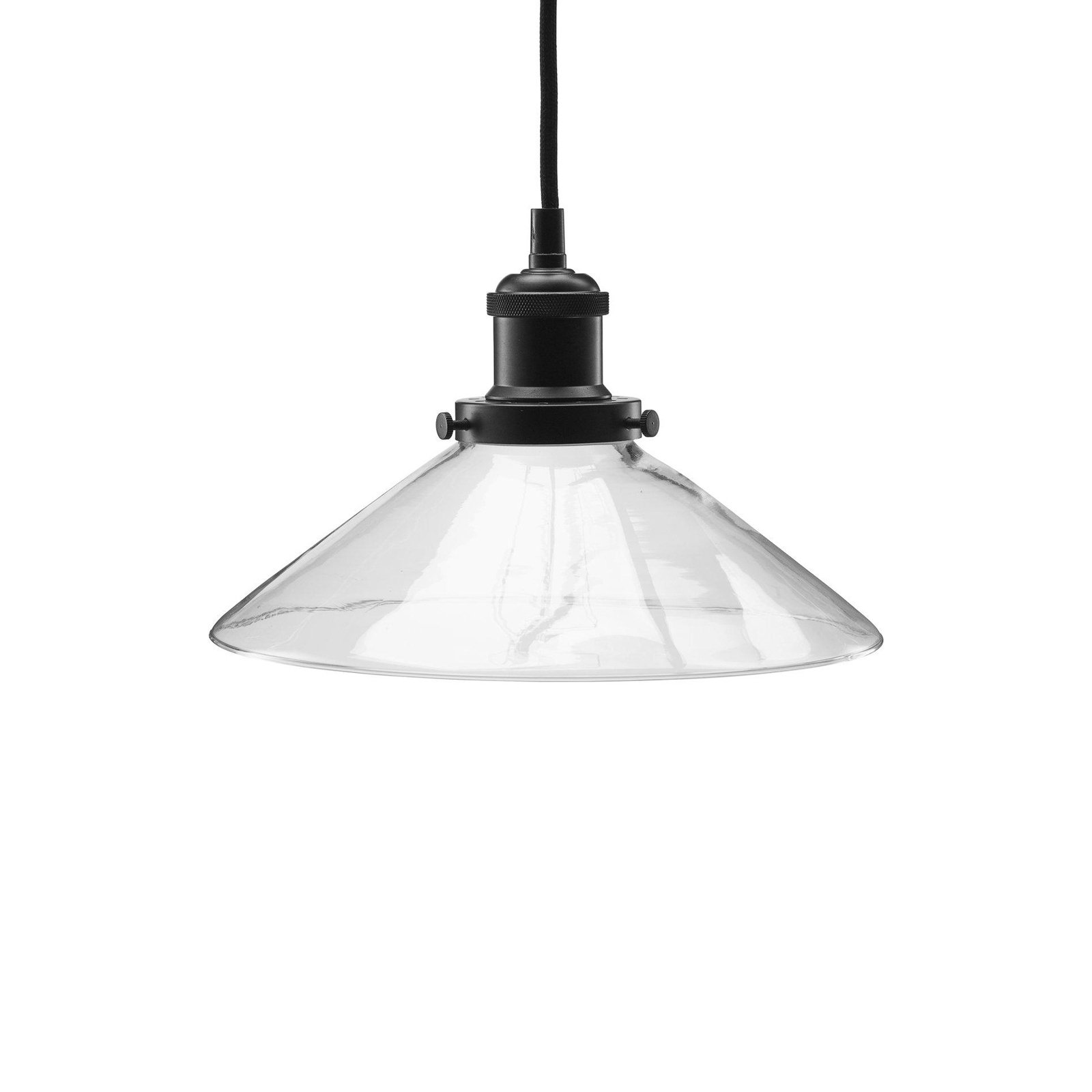 Lampa wisząca PR Home August, przezroczysta, Ø 25 cm