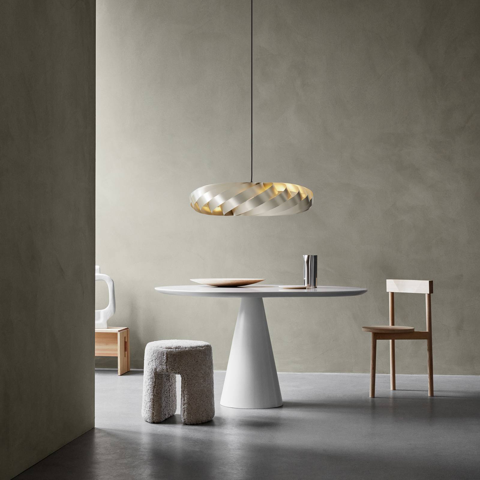 Tom Rossau hanglamp TR5, Ø 80 cm, goud, aluminium