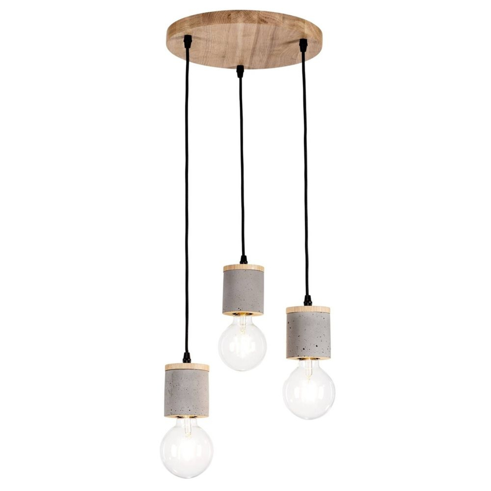 Jasper Cluster Pendant Wood/Black/Grey - Envostar