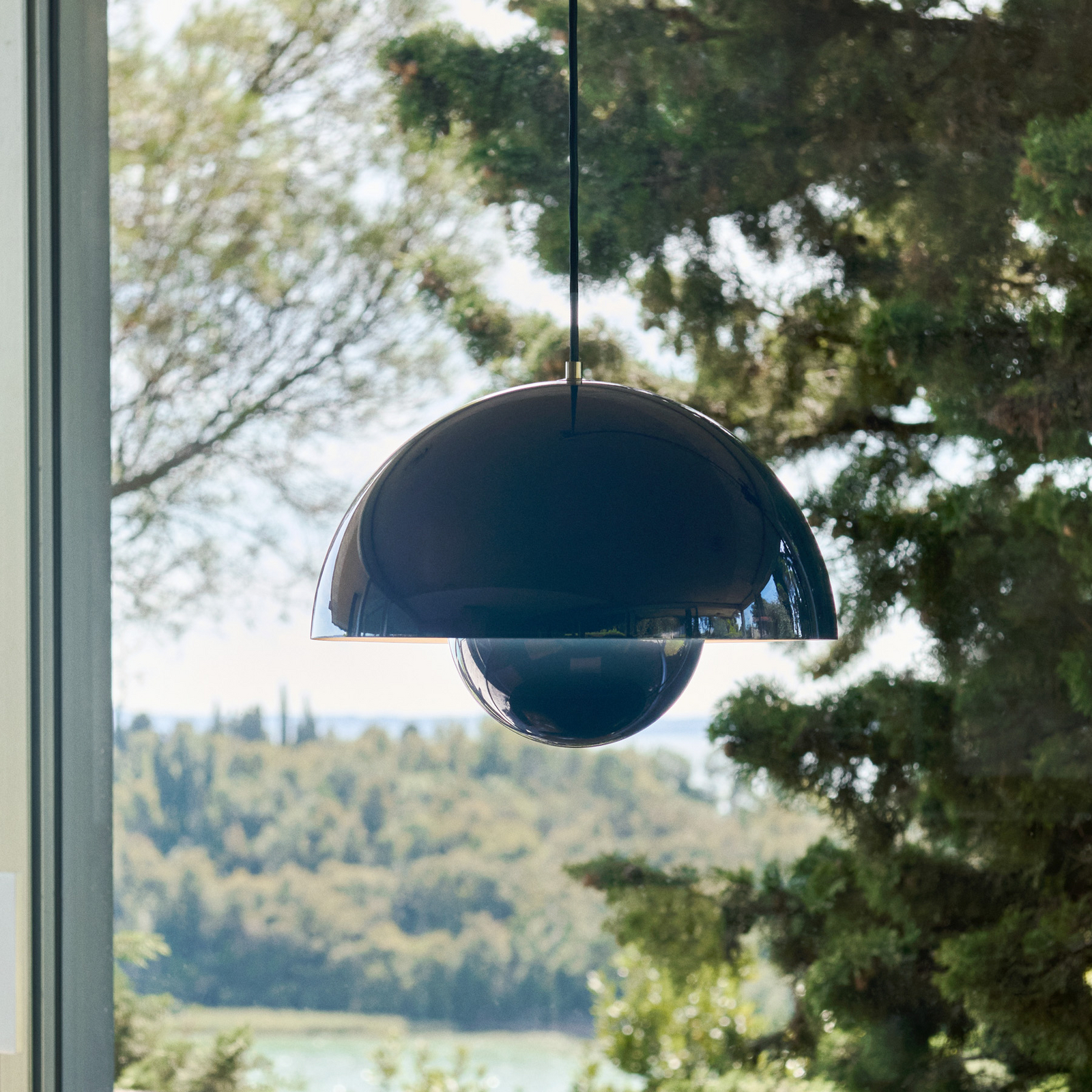 Suspension Flowerpot VP7, Ø 37 cm, bleu acier - &TRADITION Suspension Flowerpot VP7, Ø 37 cm, bleu acier - &TRADITION